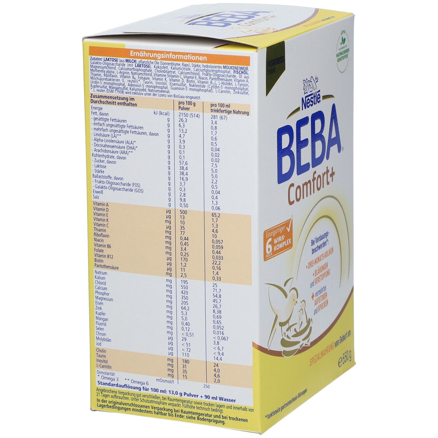 Nestlé BEBA® Comfort+ Spezialnahrung von Geburt an