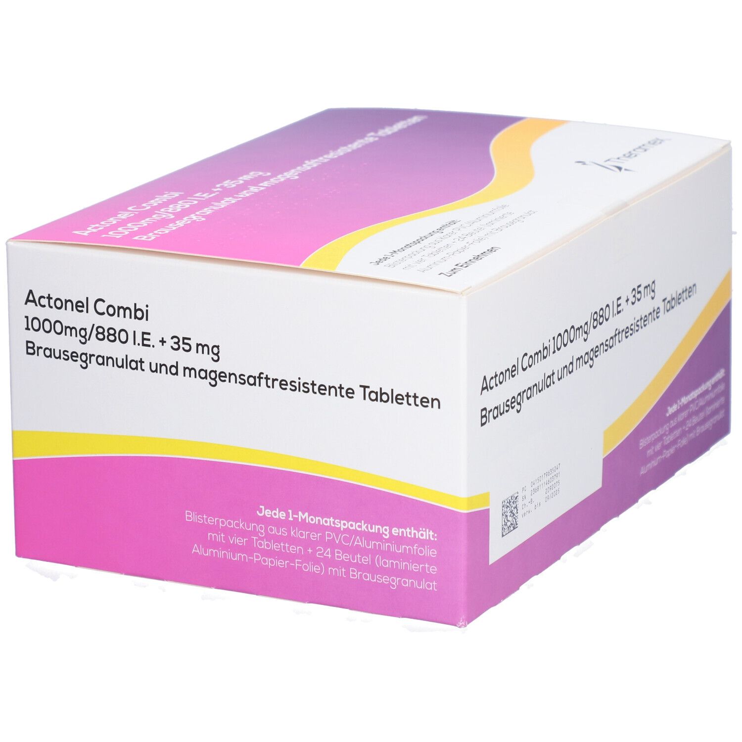 Actonel Combi 35mg+1000mg/880 I.e. 12 Tmr+72 GRA 3x1 St Kombipackung