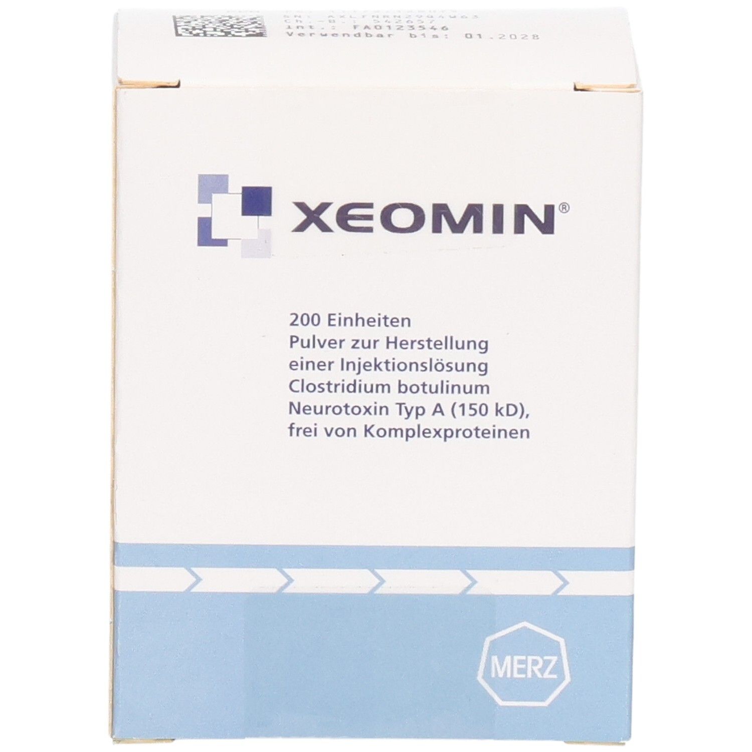 XEOMIN 200 Einheiten Pulver zur Herstellung einer Injektionslösung, Clostridium botulinum Neurotoxin Typ A (150 kD).