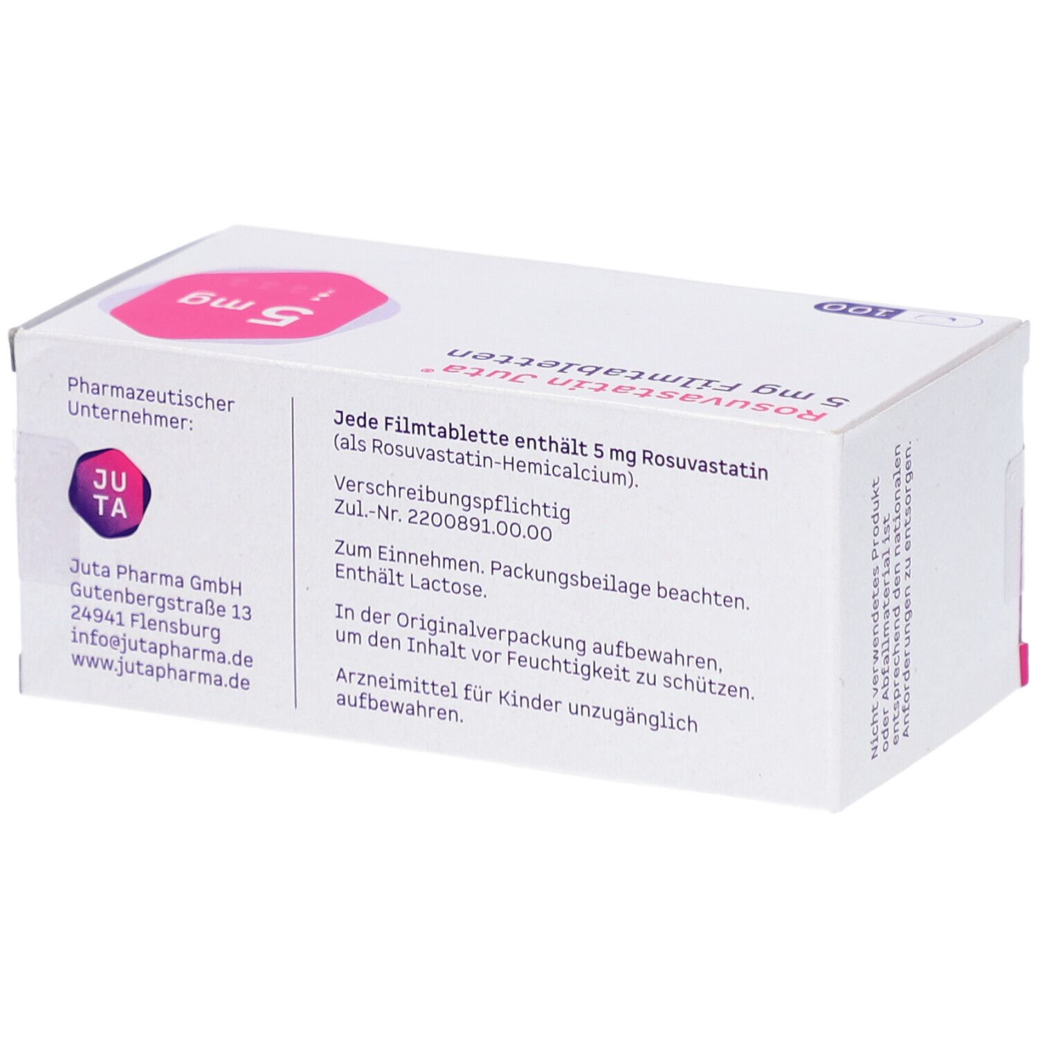 ROSUVASTATIN Juta 5 mg Filmtabletten