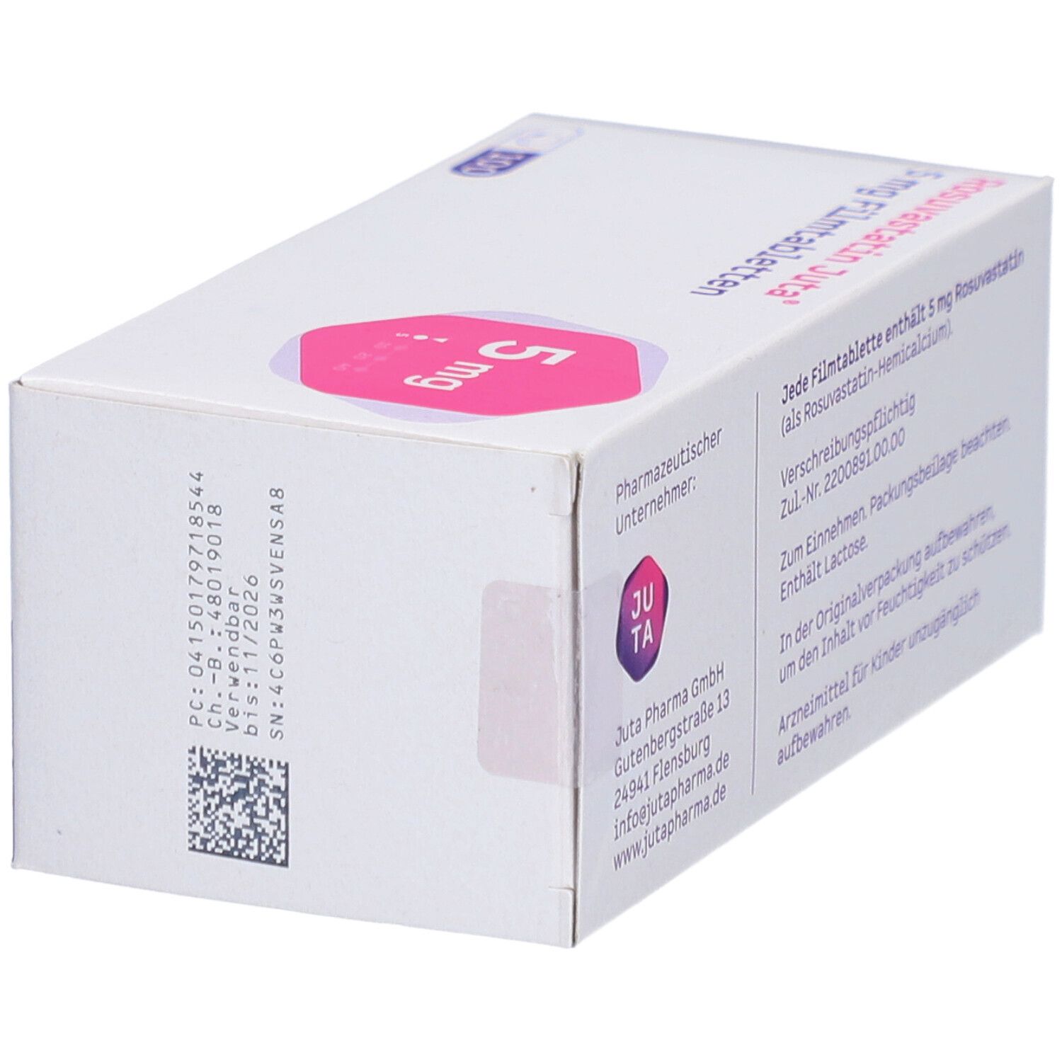 ROSUVASTATIN Juta 5 mg Filmtabletten