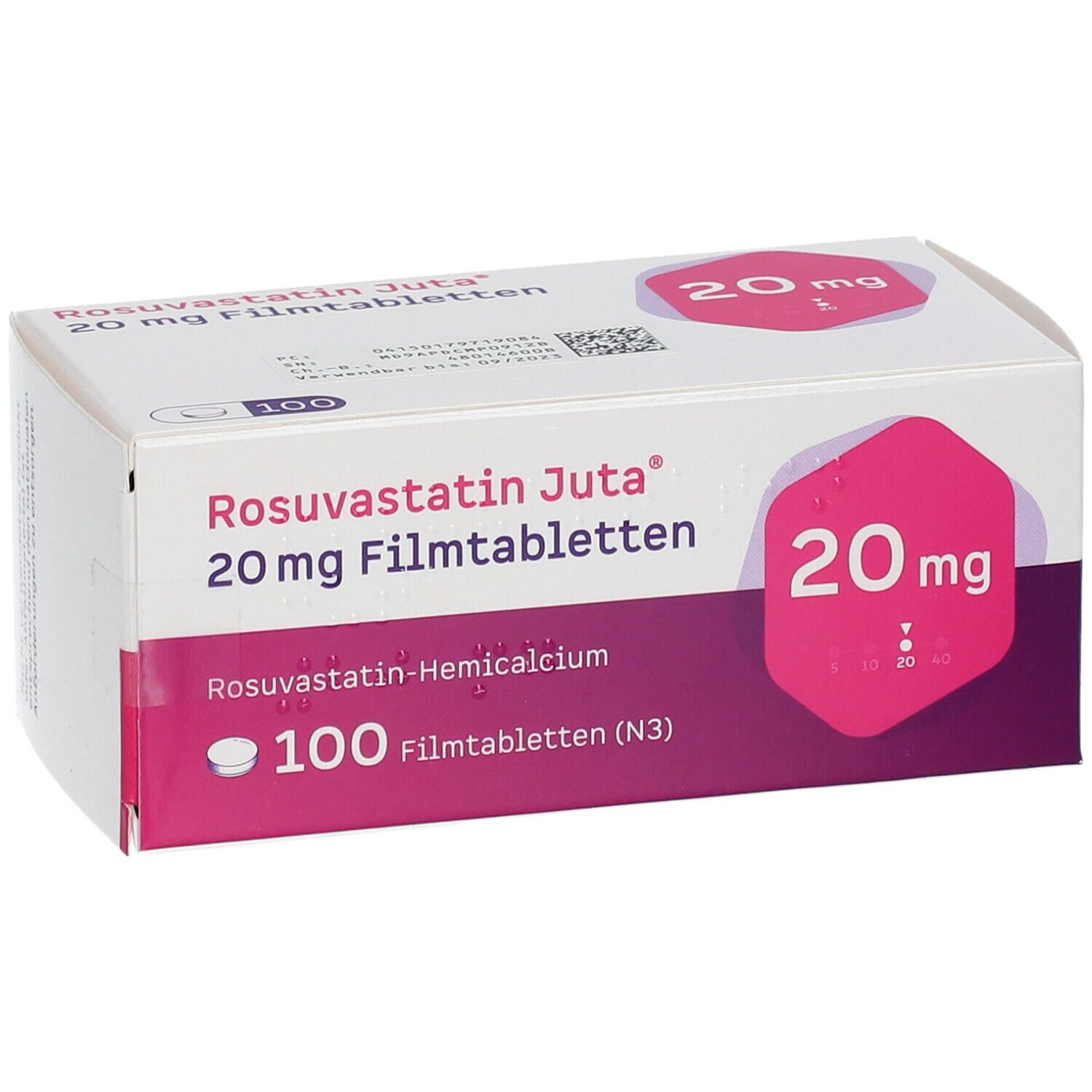 ROSUVASTATIN Juta 20 mg Filmtabletten