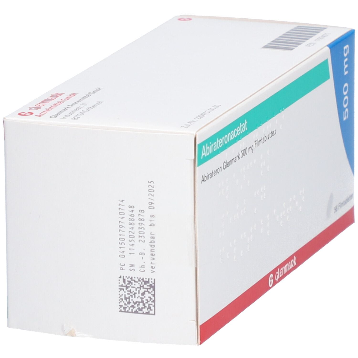 Abirateron Glenmark 500 mg Filmtabletten 56 St