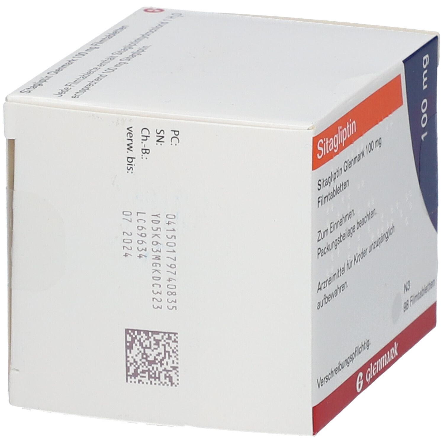 Sitagliptin Glenmark 100 mg Filmtabletten 98 St