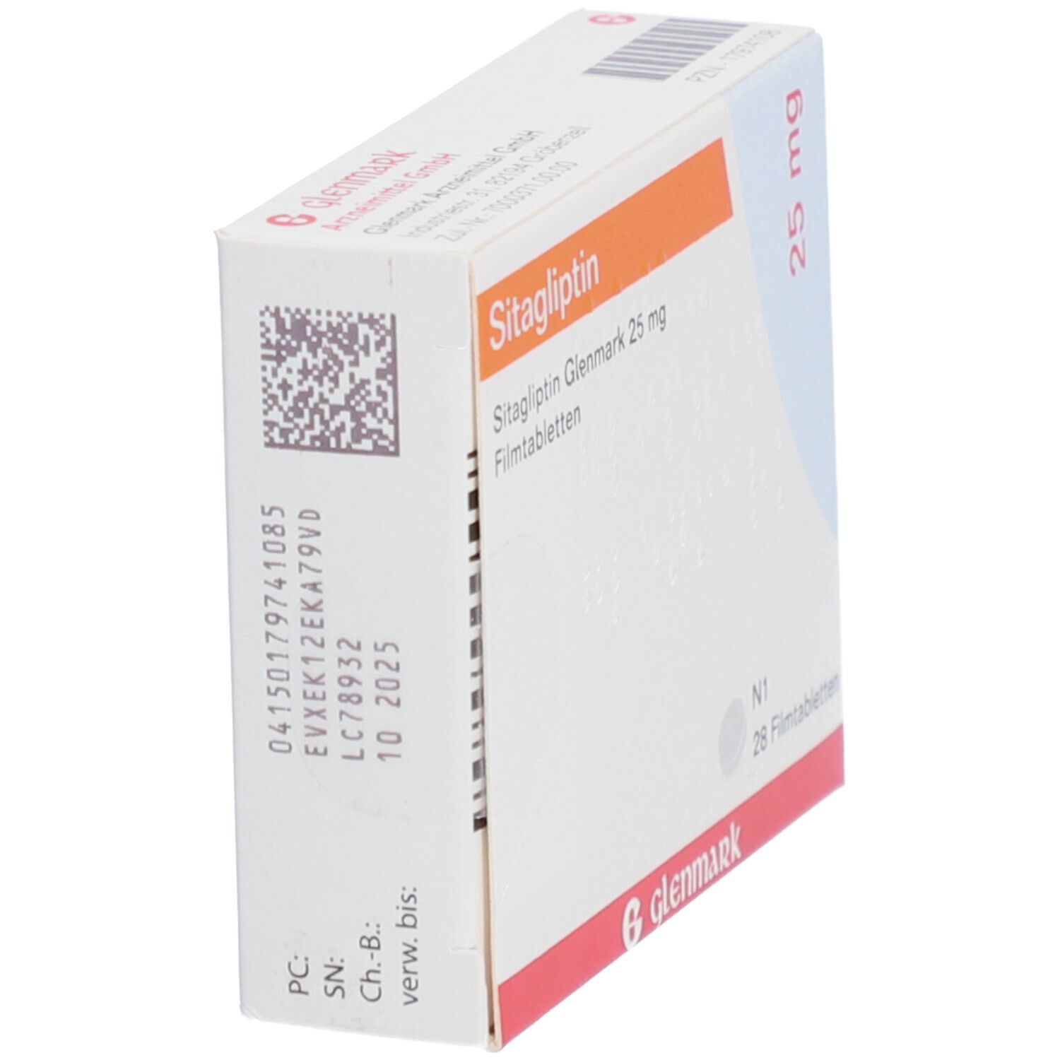 Sitagliptin Glenmark 25 mg Filmtabletten 28 St