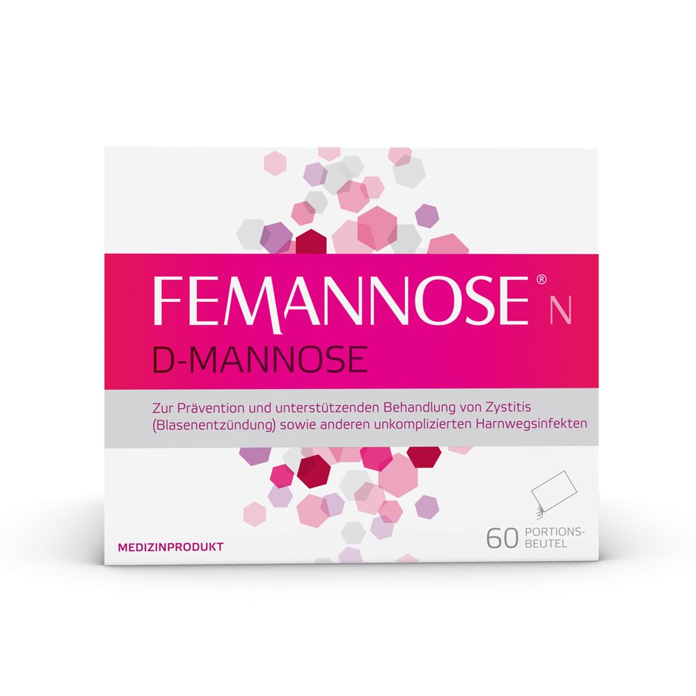 Femannose N – Trinkgranulat mit je 2000 mg D-Mannose Pulver hochdosiert