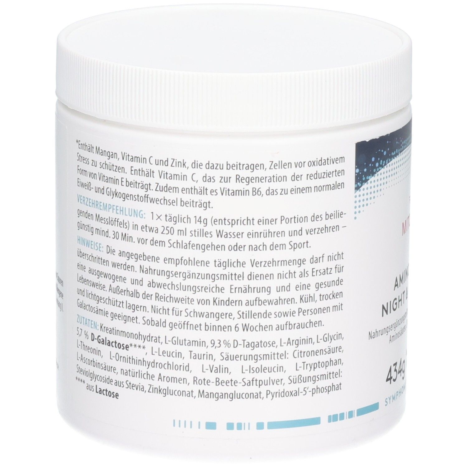 Aminosäuren Pulver, 434g Dose