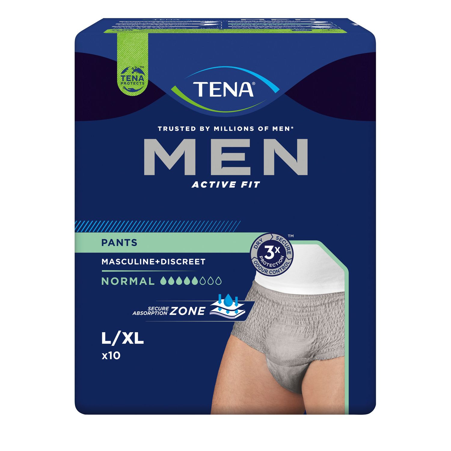 TENA MEN ACTIVE FIT PANTS L/XL