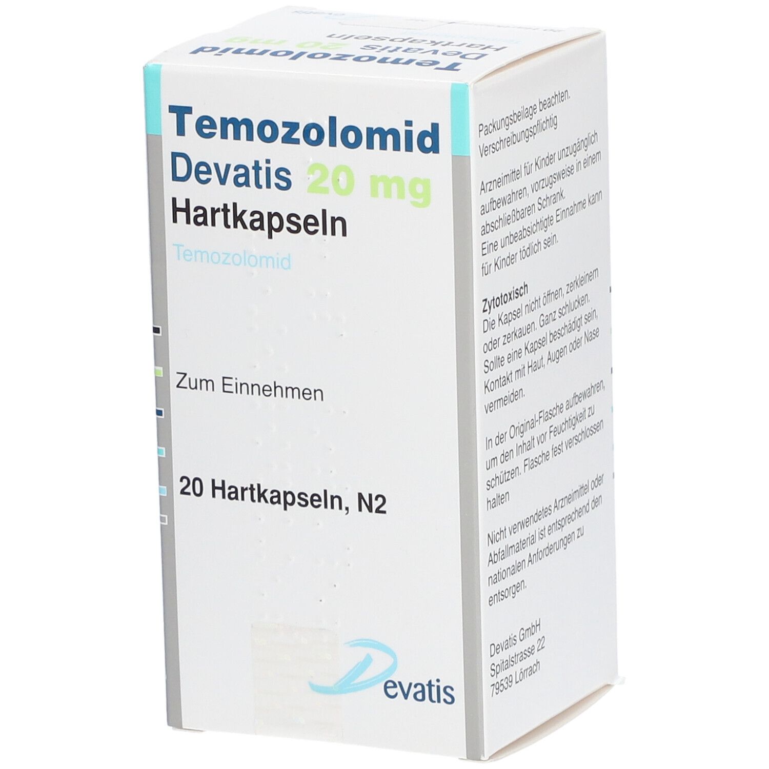 TEMOZOLOMID Devatis 20 mg Hartkapseln