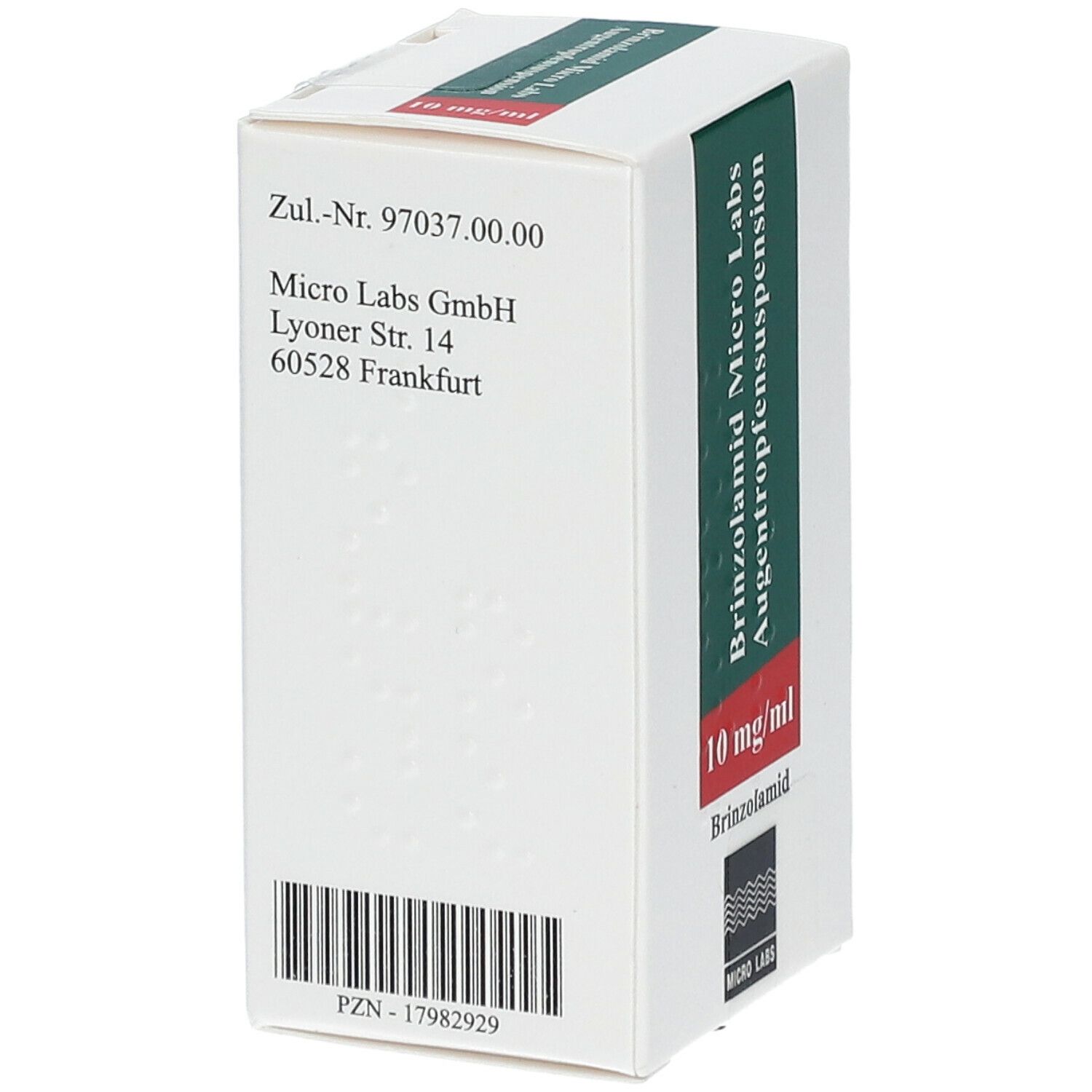 Brinzolamid Micro Labs 10 mg/ml Augentropfensusp. 1x5 ml Augentropfen