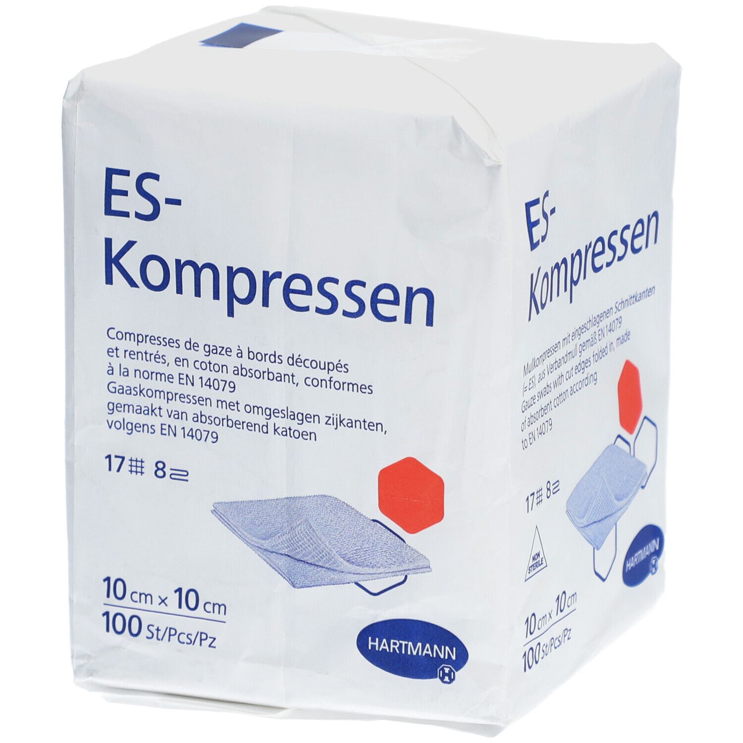ES-Kompressen unsteril 10x10 cm 8-fach