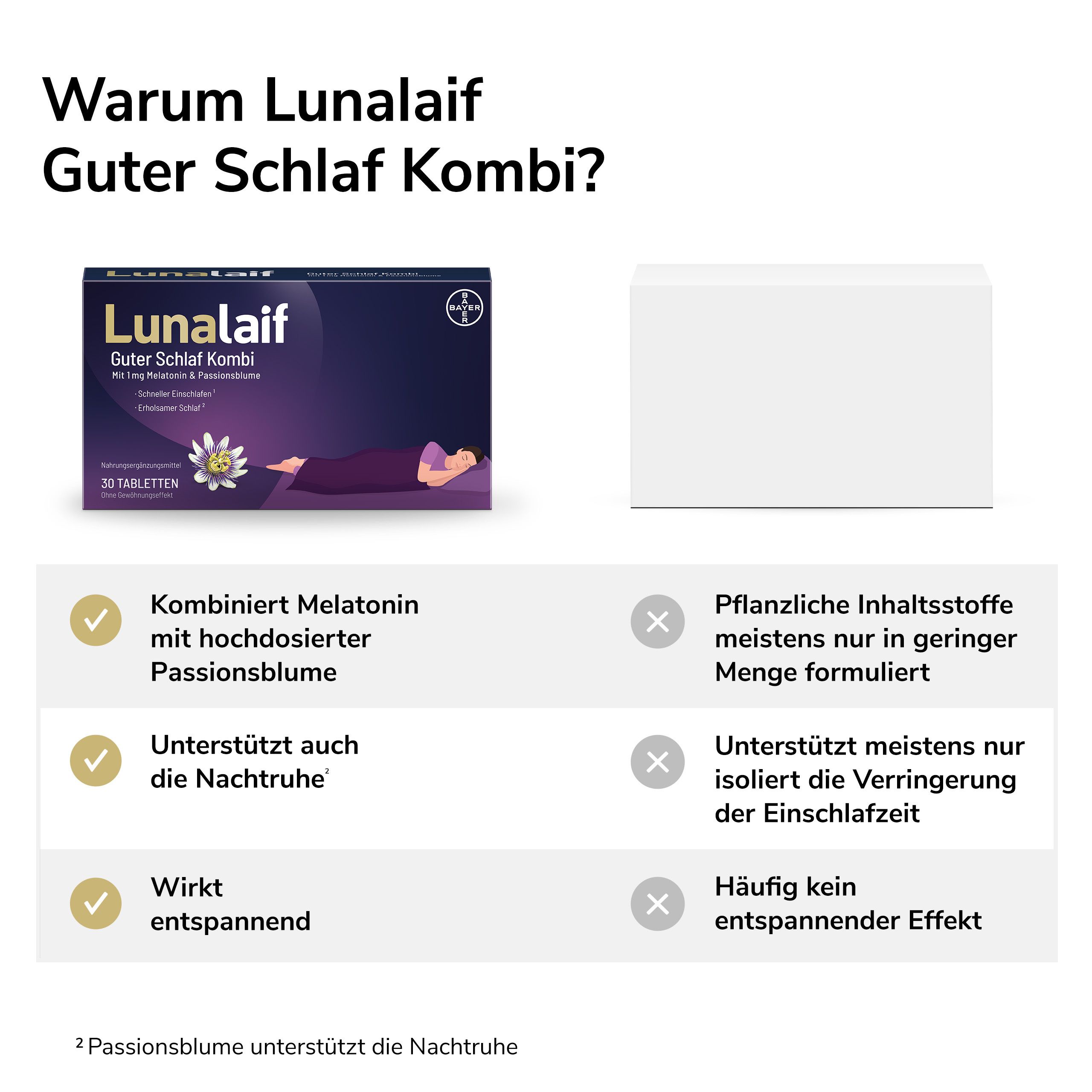 Lunalaif Guter Schlaf Kombi mit Melatonin 30 St - shop-apotheke.com