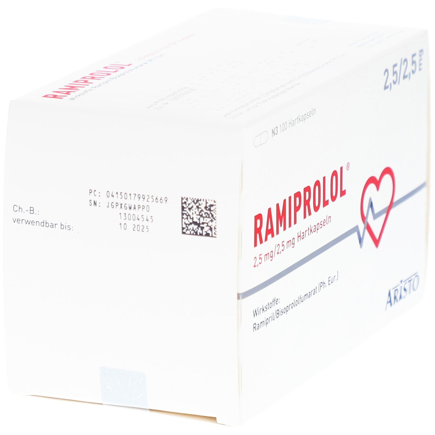 Ramiprolol 2,5 mg/2,5 mg Hartkapseln 100 St