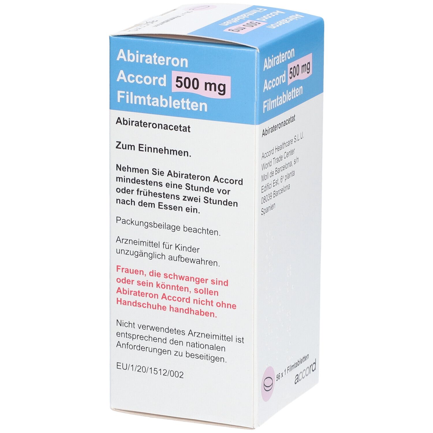 Abirateron Accord 500 mg Filmtabletten