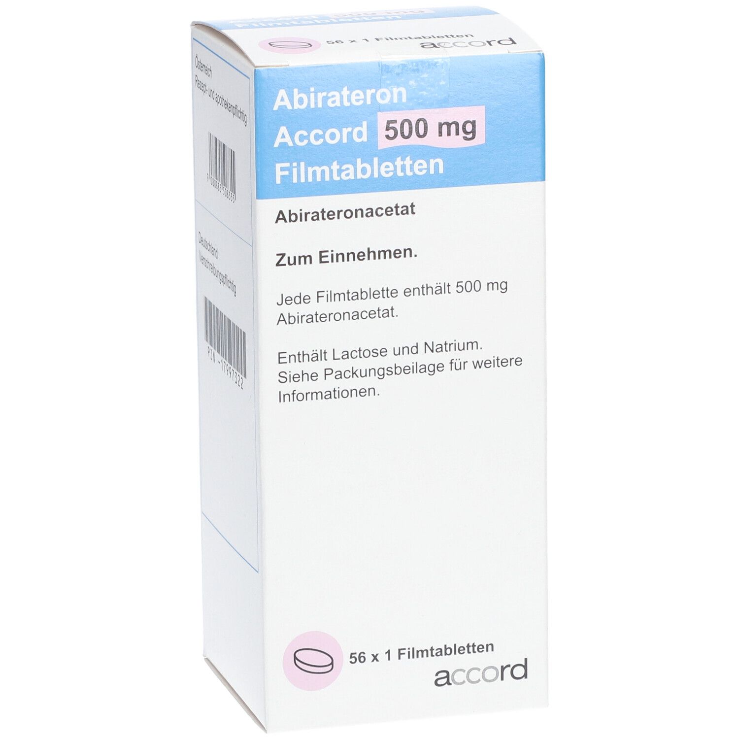 Abirateron Accord 500 mg Filmtabletten