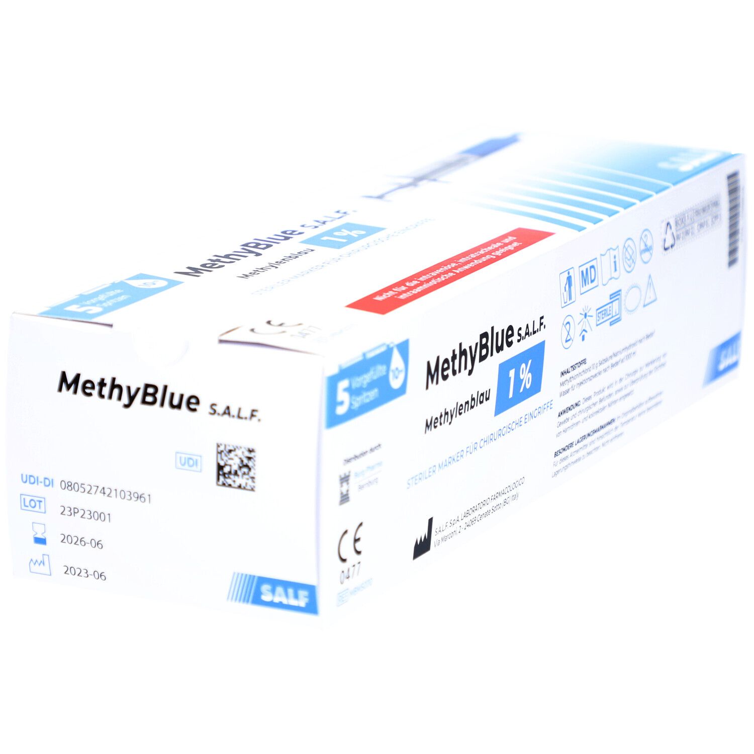 Methylenblau 1% steriler Marker f.chirur.Eingriffe 5x10 ml Injektionslösung