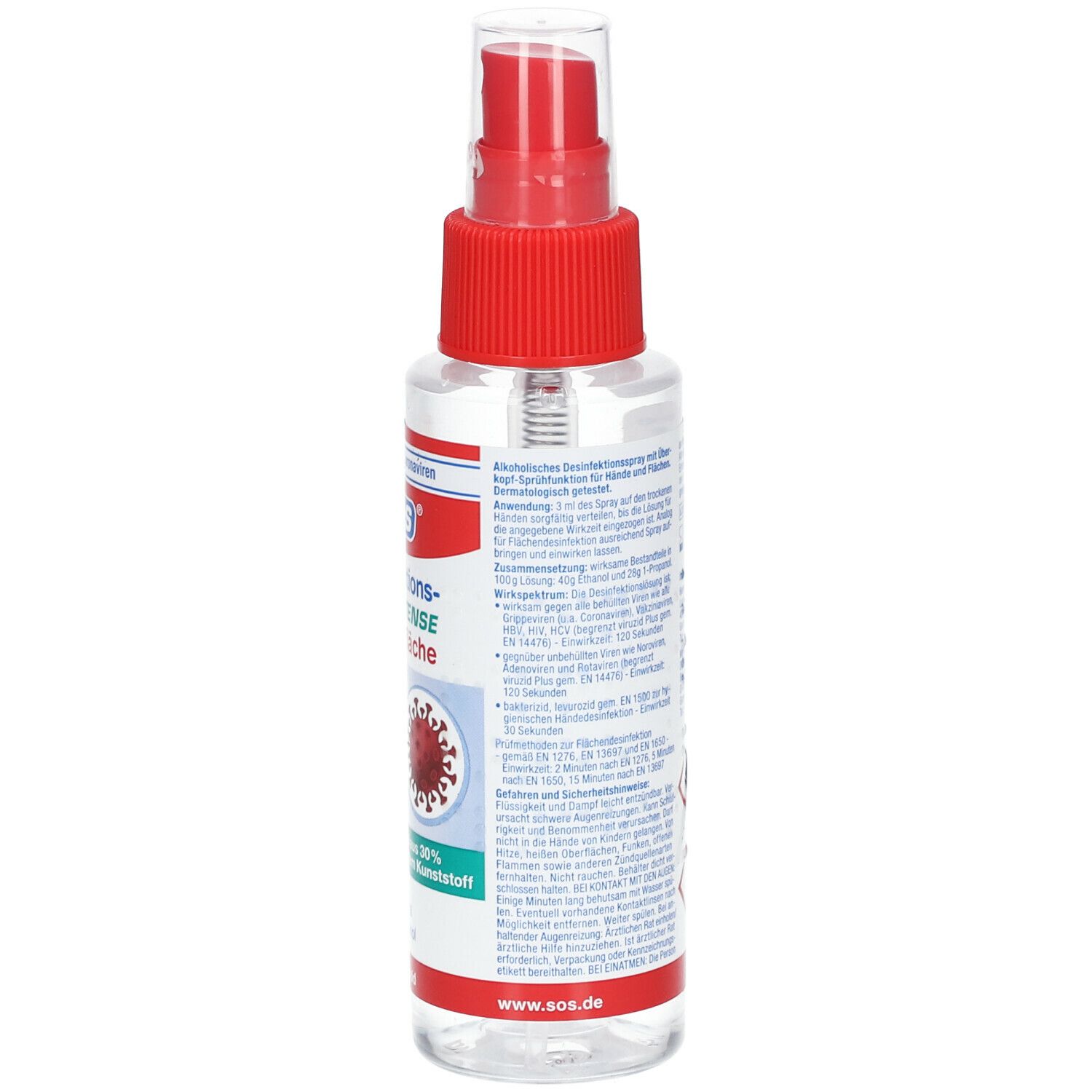 SOS® Desinfektions-Spray INTENSE Hand+ Fläche 100 ml - SHOP APOTHEKE