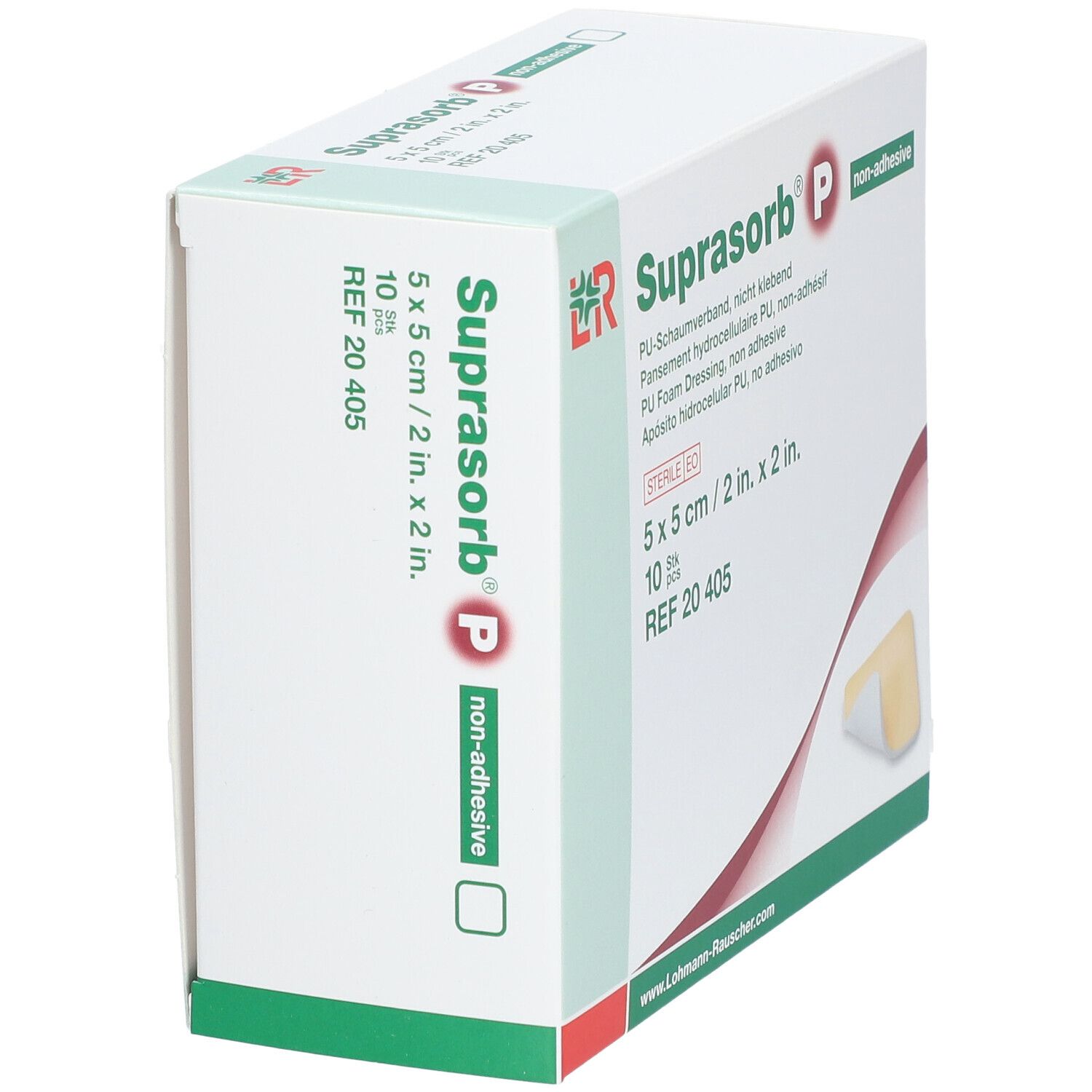 Suprasorb P PU-Schaumv.nicht klebend 5x5 cm 10 St Verband