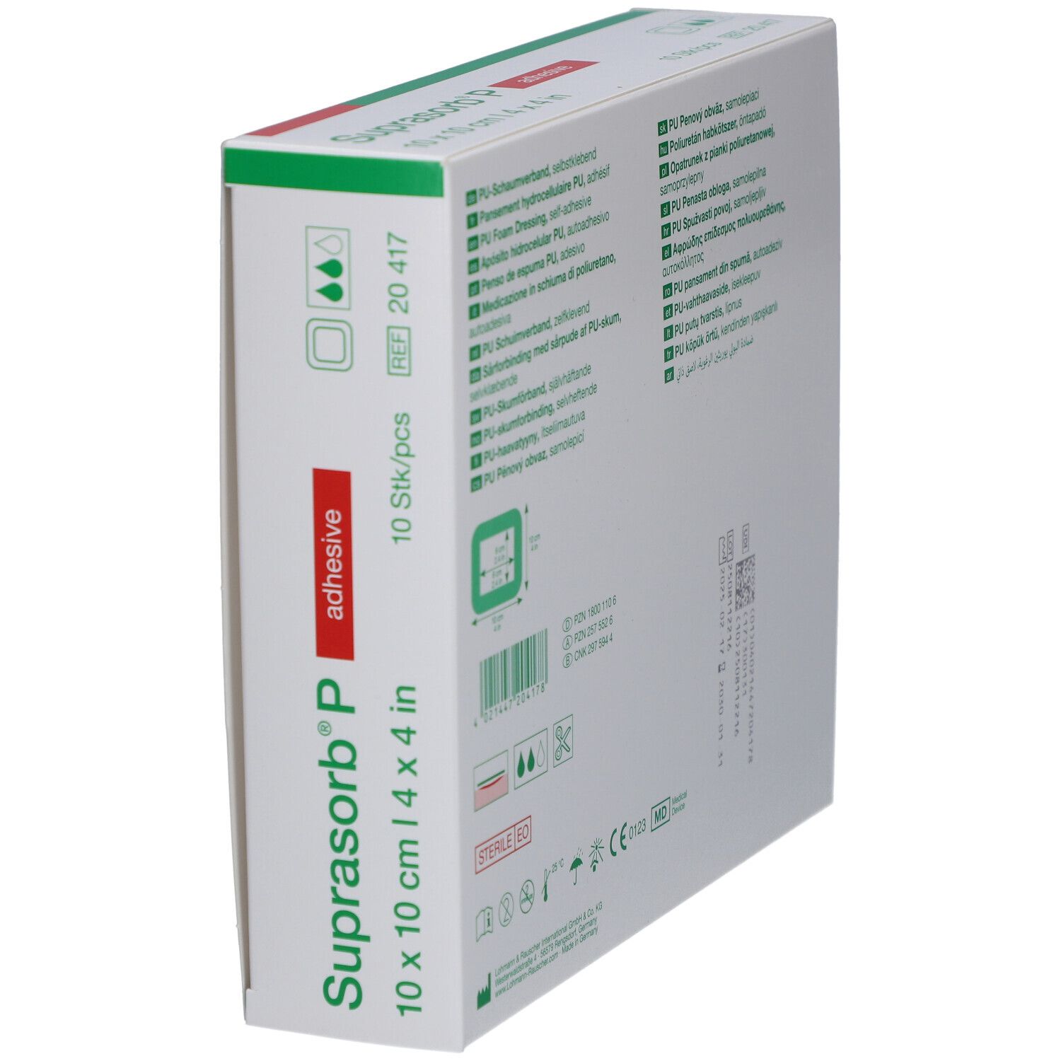 Suprasorb P PU-Schaumv.10x10cm selbstkl.st.20417