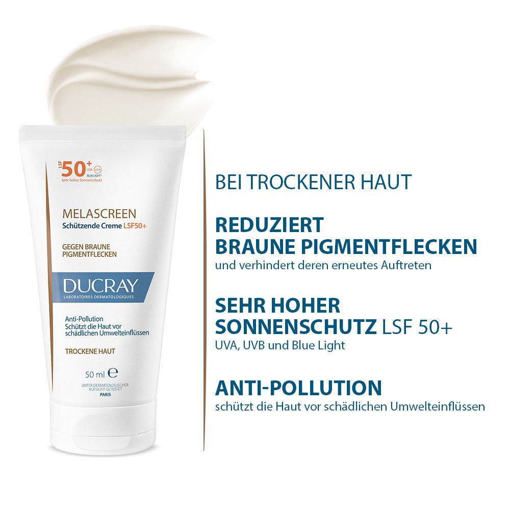 Ducray Melascreen schützende Creme SPF 50+ 50 ml