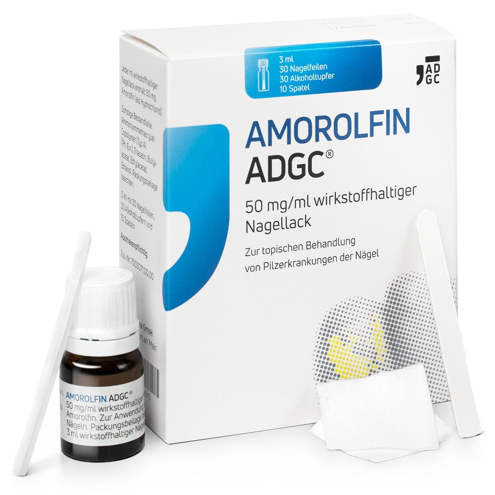 AMOROLFIN ADGC® wirkstoffhaltiger Nagellack gegen Nagelpilz inkl. Set