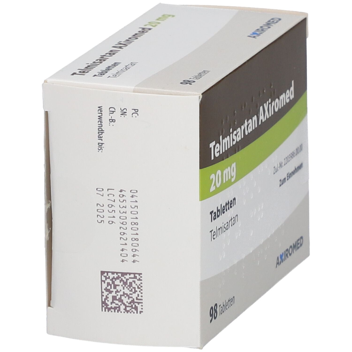 Telmisartan AXiromed 20 mg Tabletten 98 St