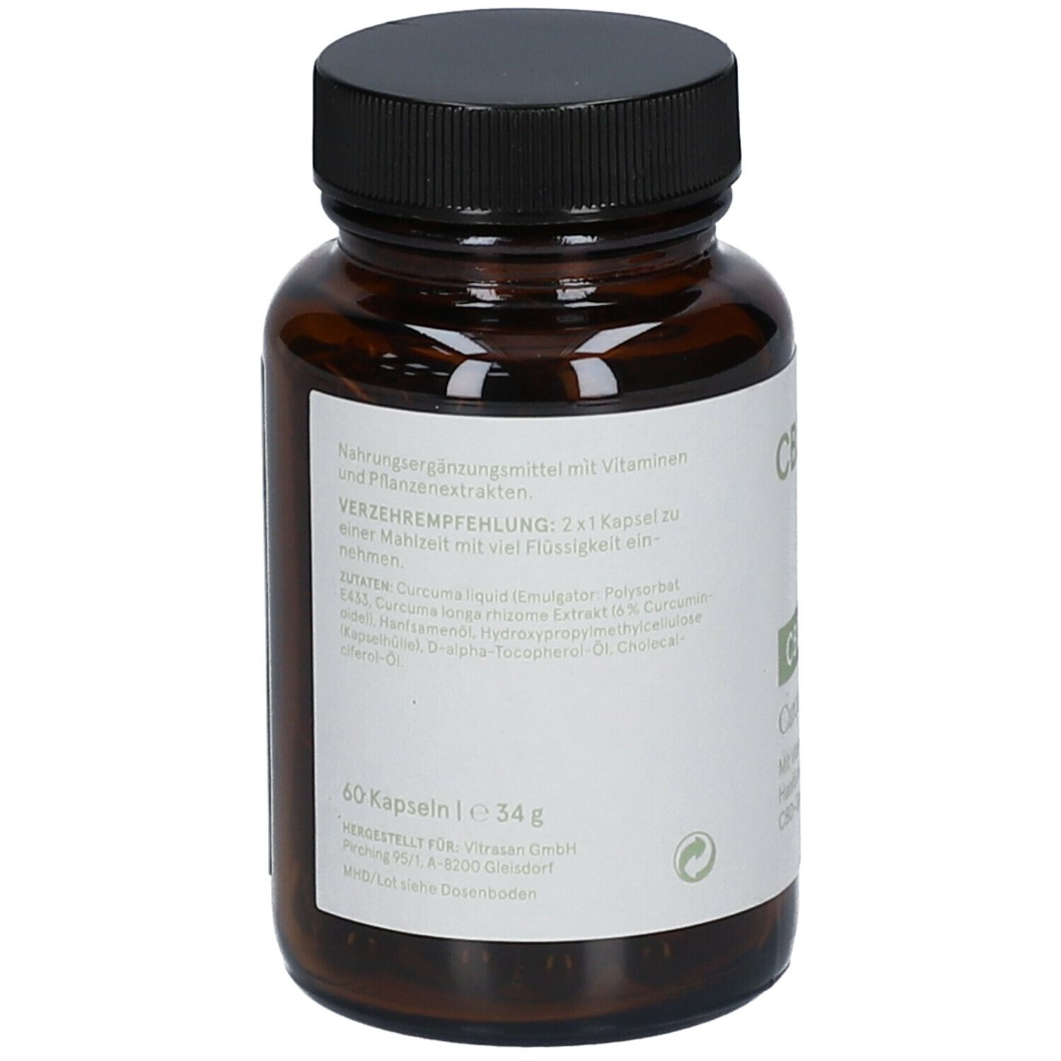 CBD Vital Curcuma Kapseln 60 St