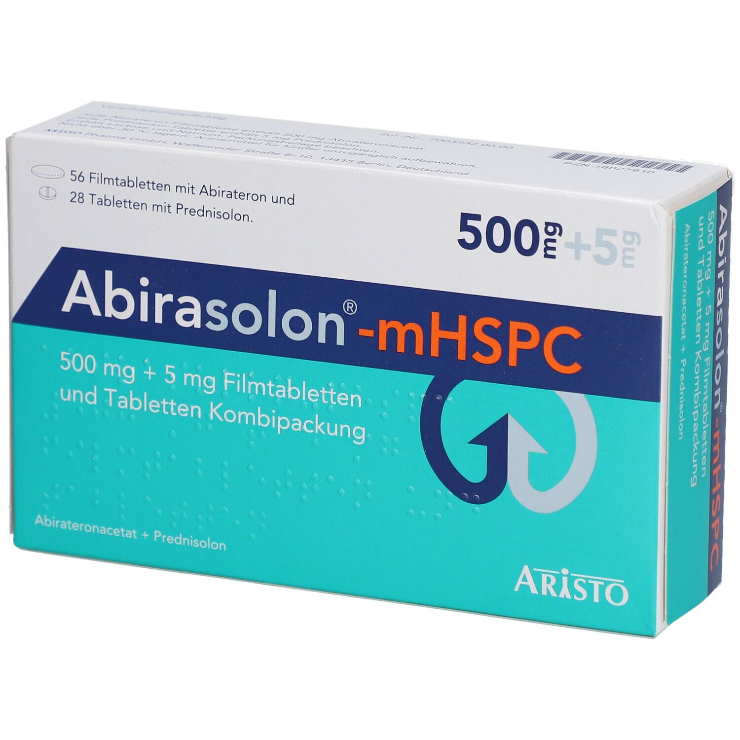Abirasolon-mHSPC 500 mg 56 FTB + 5 mg 28 TAB