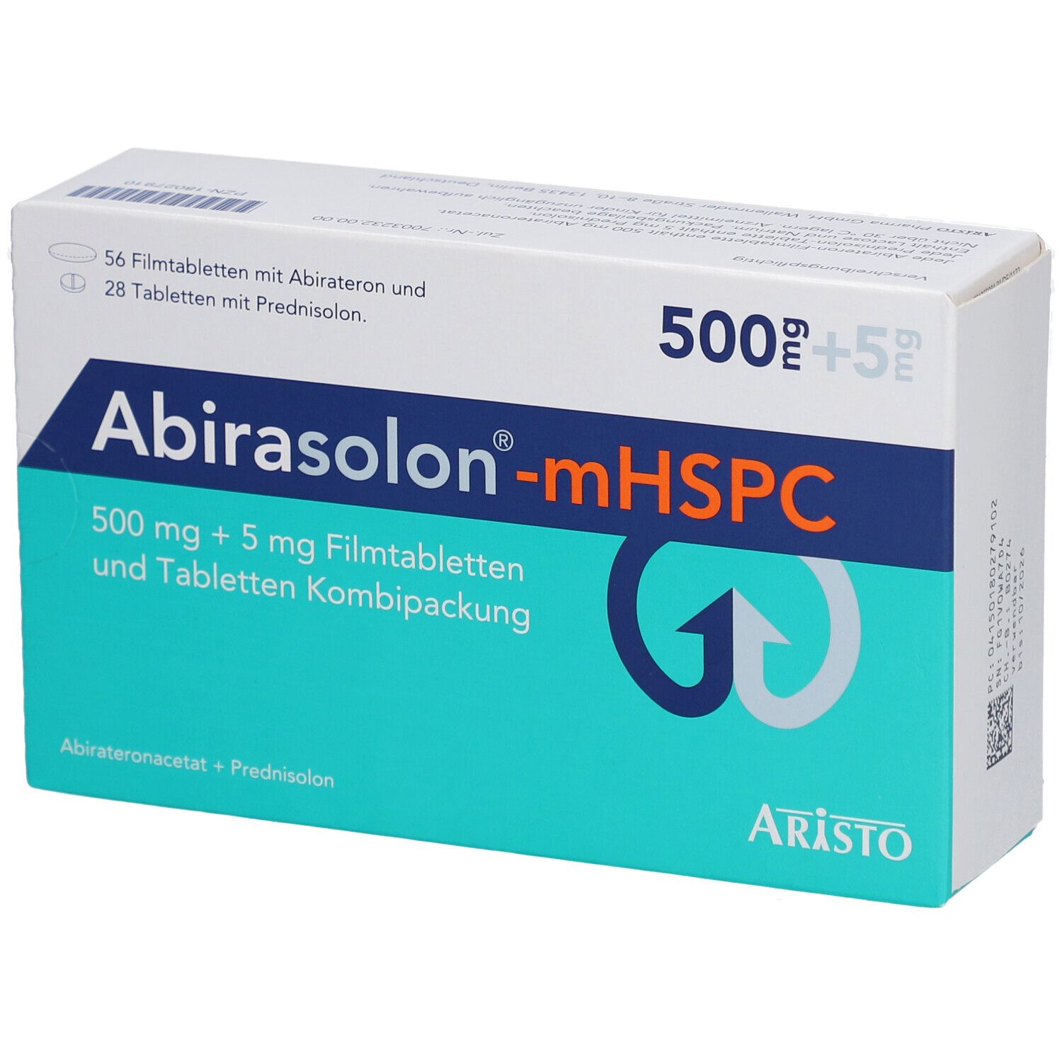 Abirasolon-mHSPC 500 mg 56 FTB + 5 mg 28 TAB