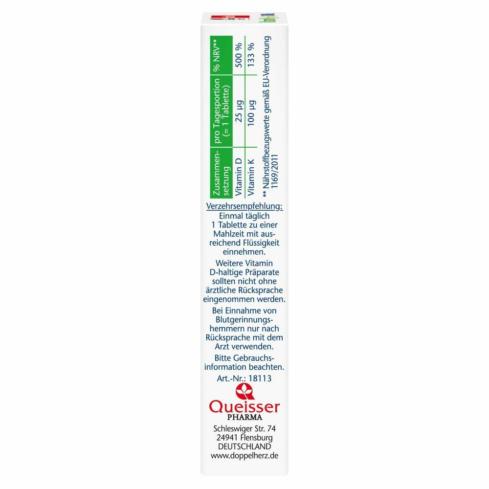 Doppelherz Vitamin K2 + D3 1000 I.E. Tabletten