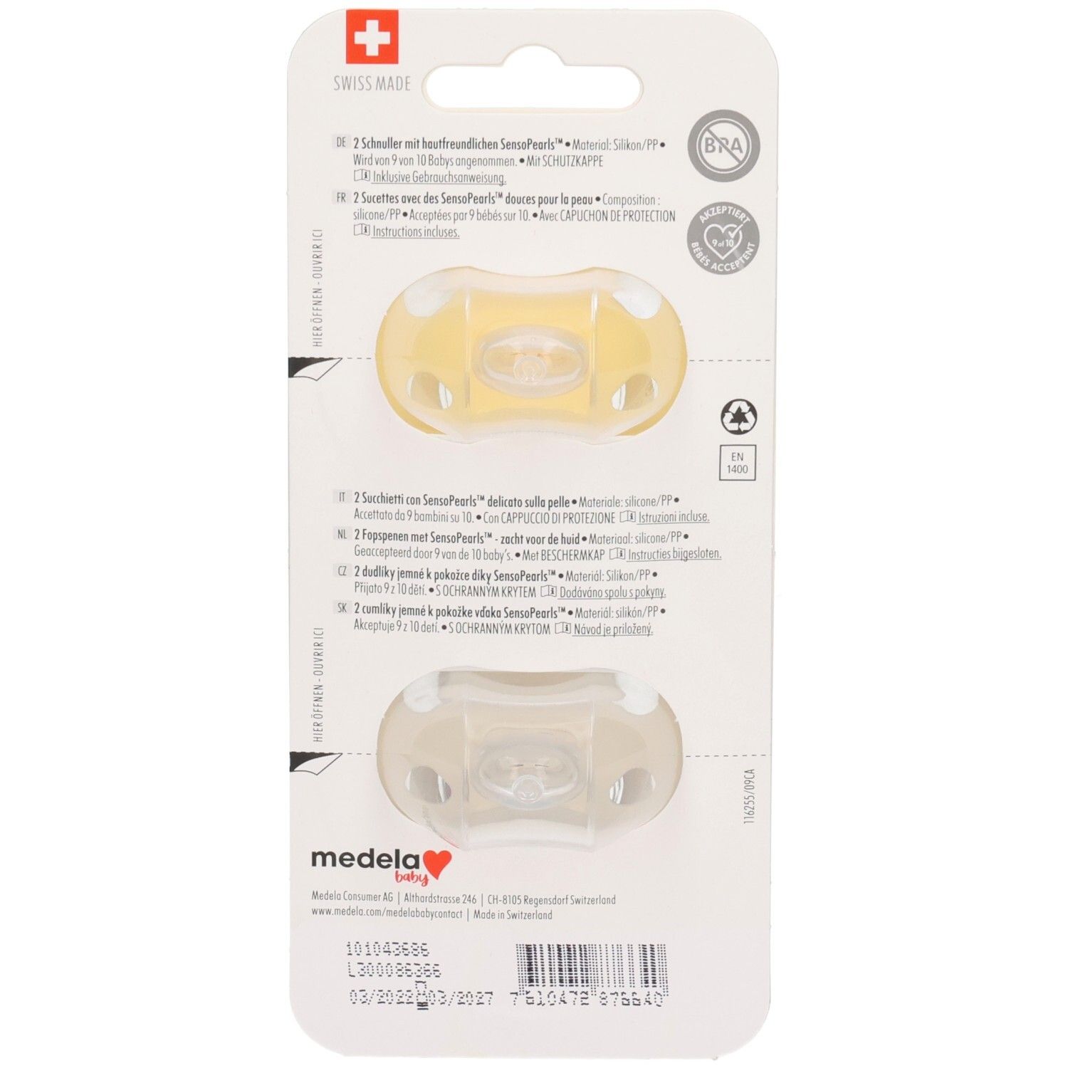 Medela Baby Schnuller SensoPearls™ 0–6 Monate