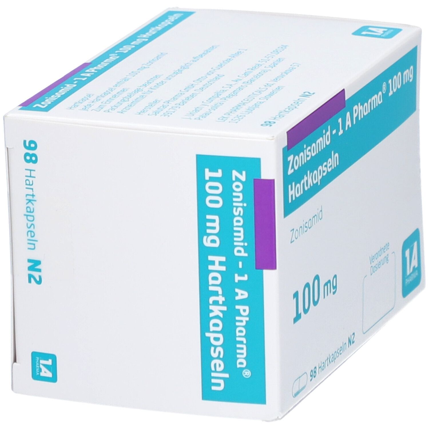 Zonisamid-1A Pharma 100 mg Hartkapseln 98 St