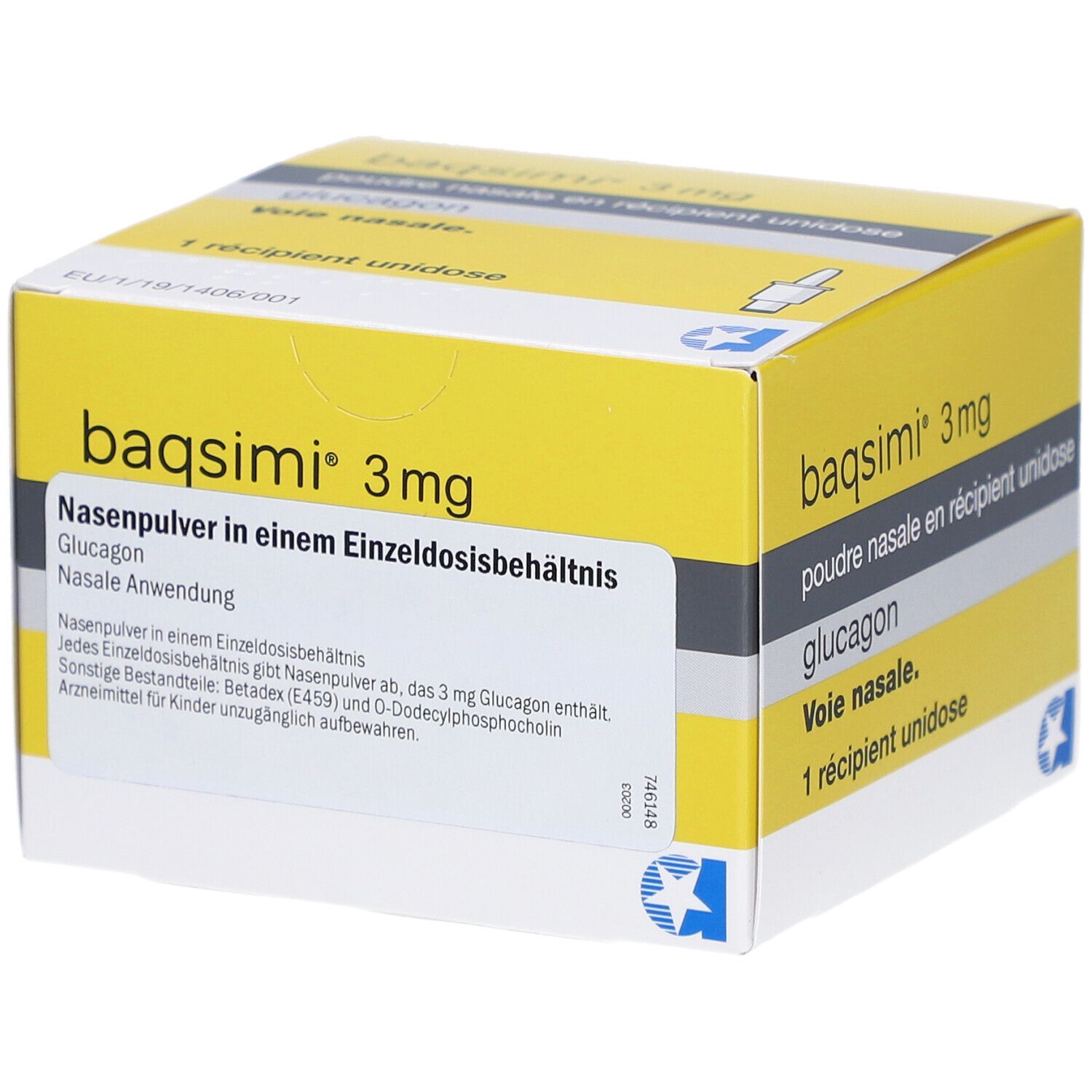 BAQSIMI 3 mg Nasenpulver i.e.Einzeldosisbehältnis
