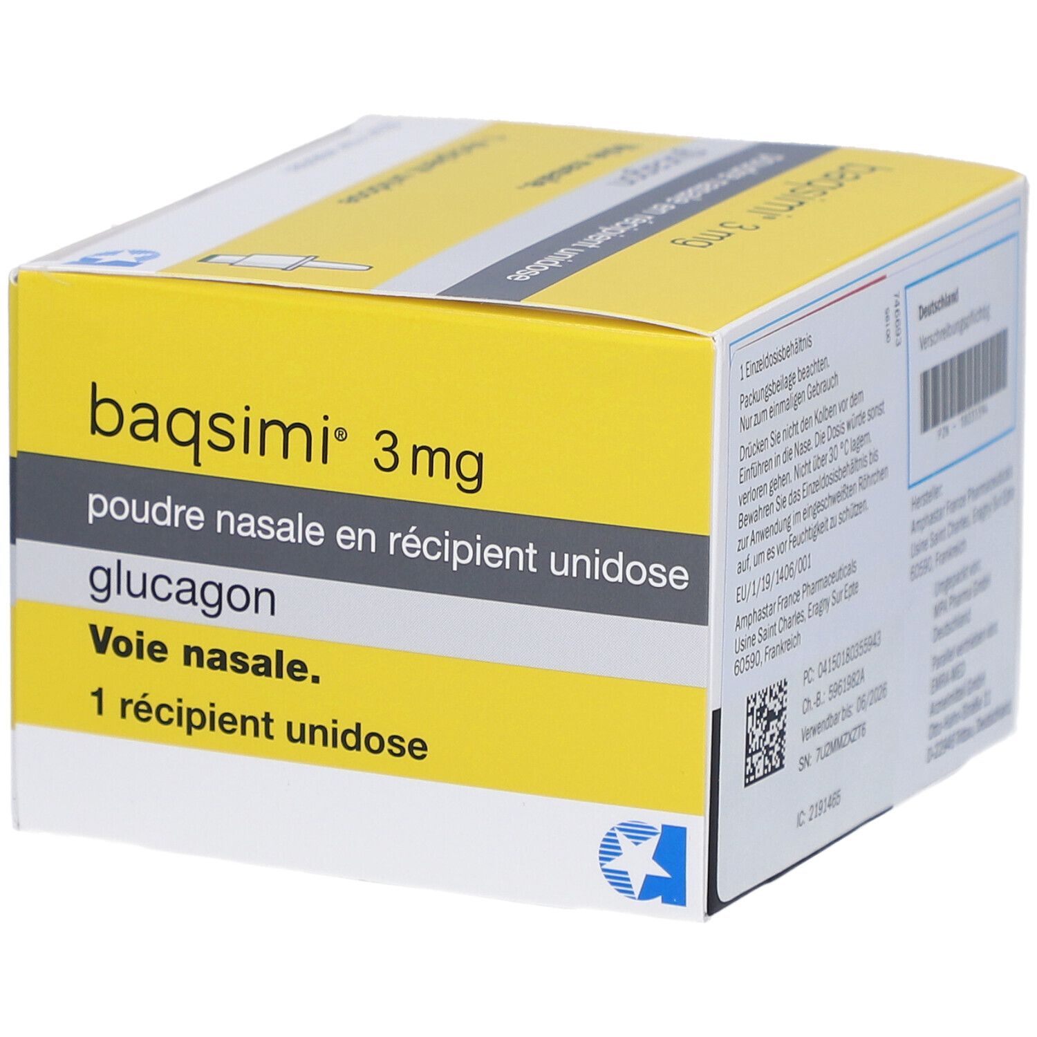 BAQSIMI 3 mg Nasenpulver i.e.Einzeldosisbehältnis