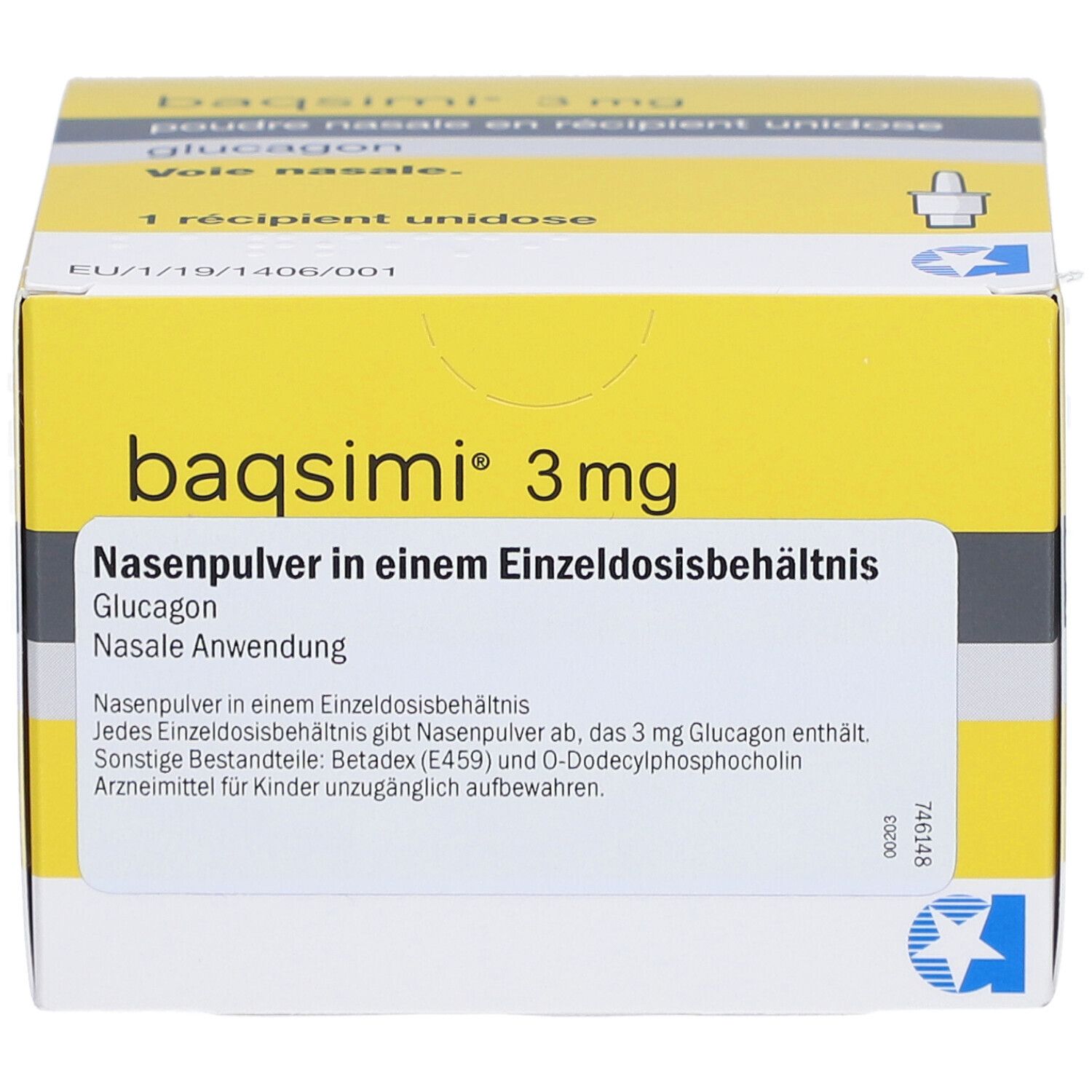 BAQSIMI 3 mg Nasenpulver i.e.Einzeldosisbehältnis