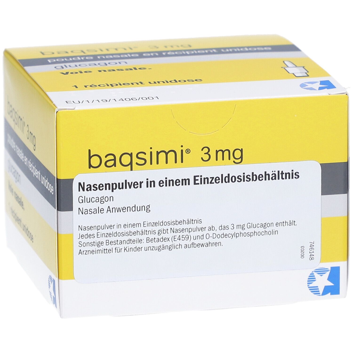 BAQSIMI 3 mg Nasenpulver i.e.Einzeldosisbehältnis