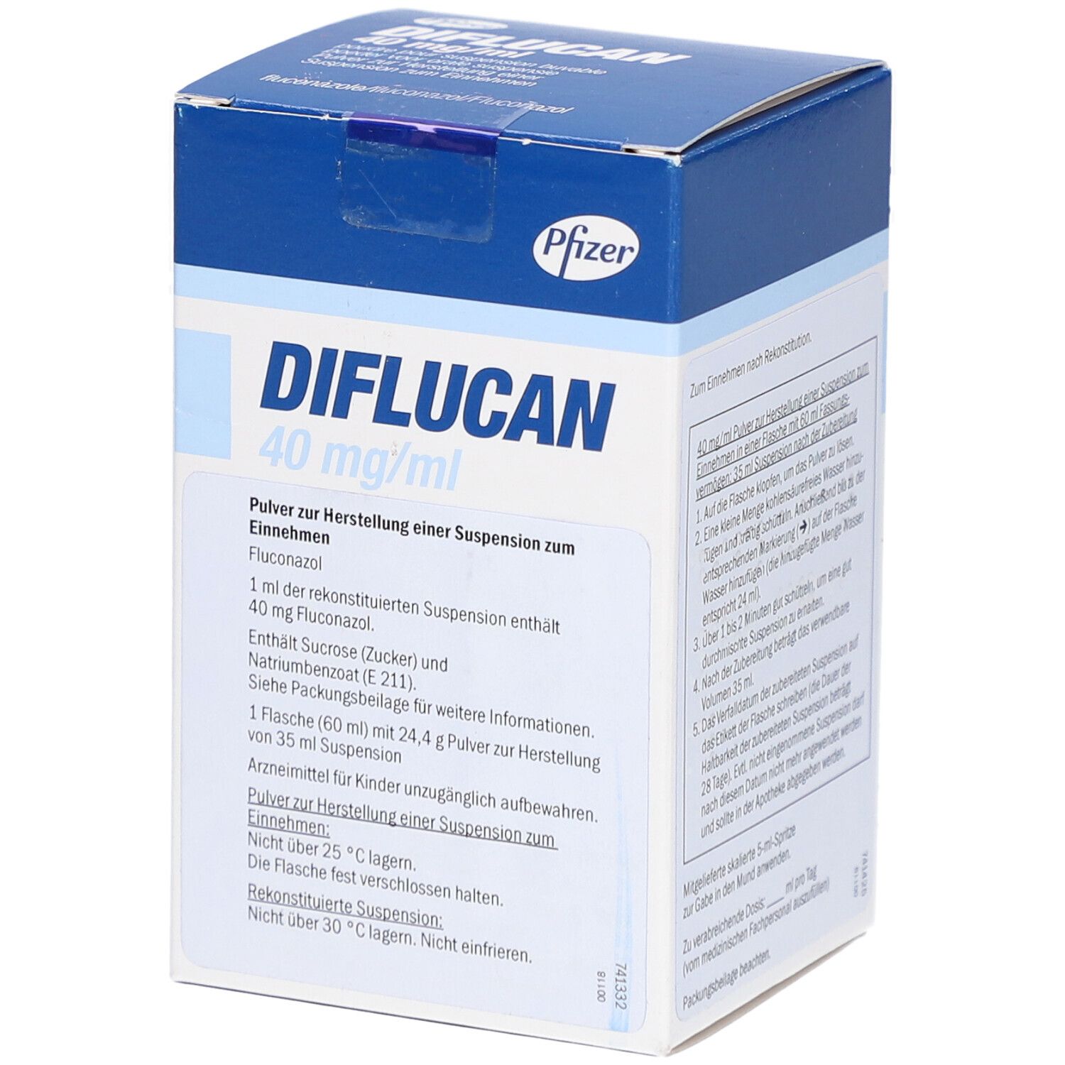 DIFLUCAN 40 mg/ml Pulver z.Herstell.e.Susp.z.Einn.