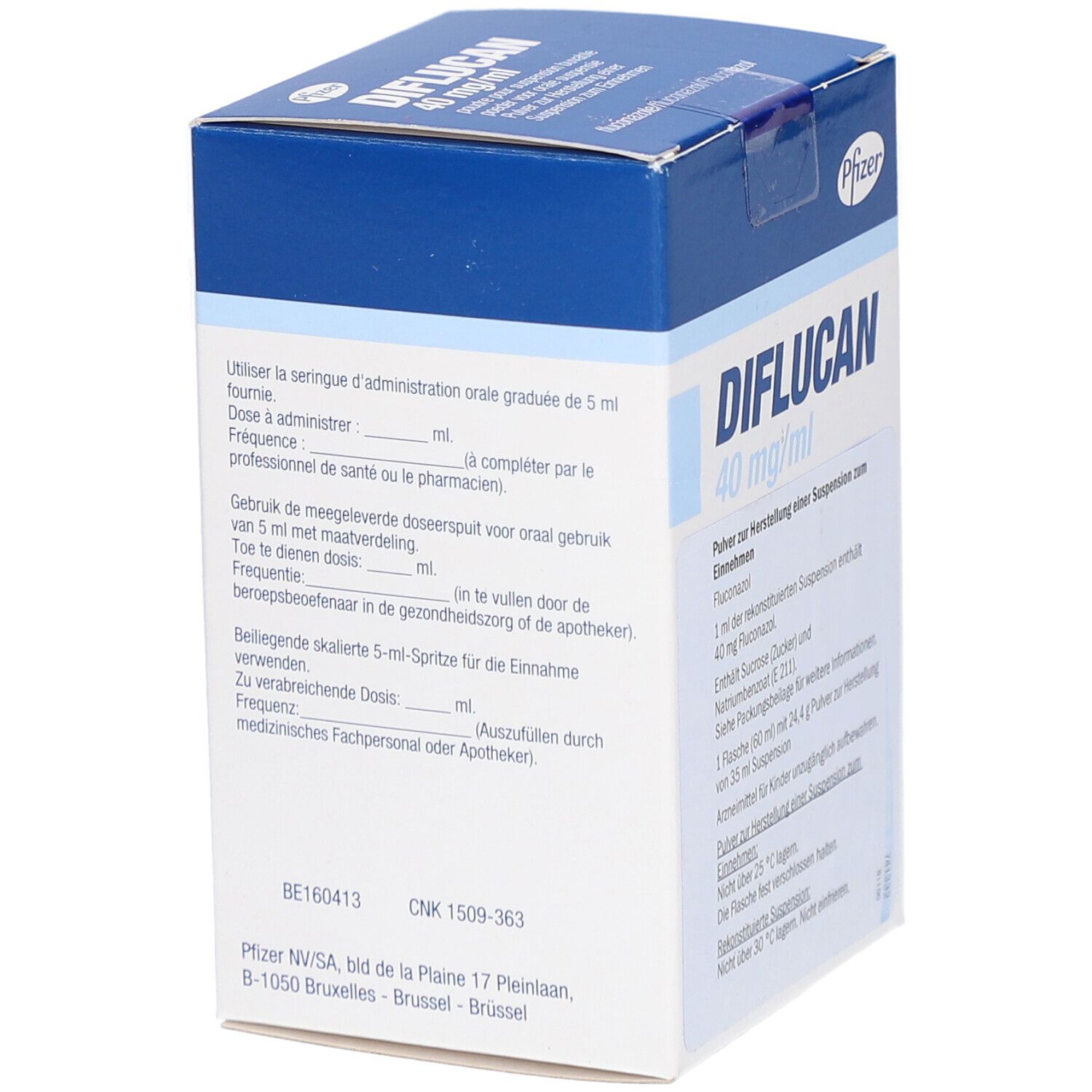 DIFLUCAN 40 mg/ml Pulver z.Herstell.e.Susp.z.Einn.