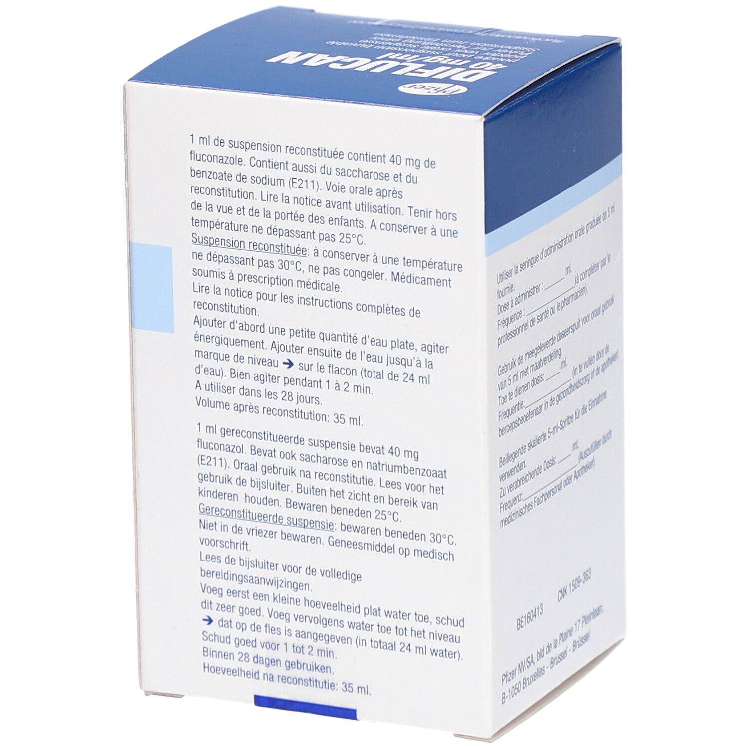 DIFLUCAN 40 mg/ml Pulver z.Herstell.e.Susp.z.Einn.