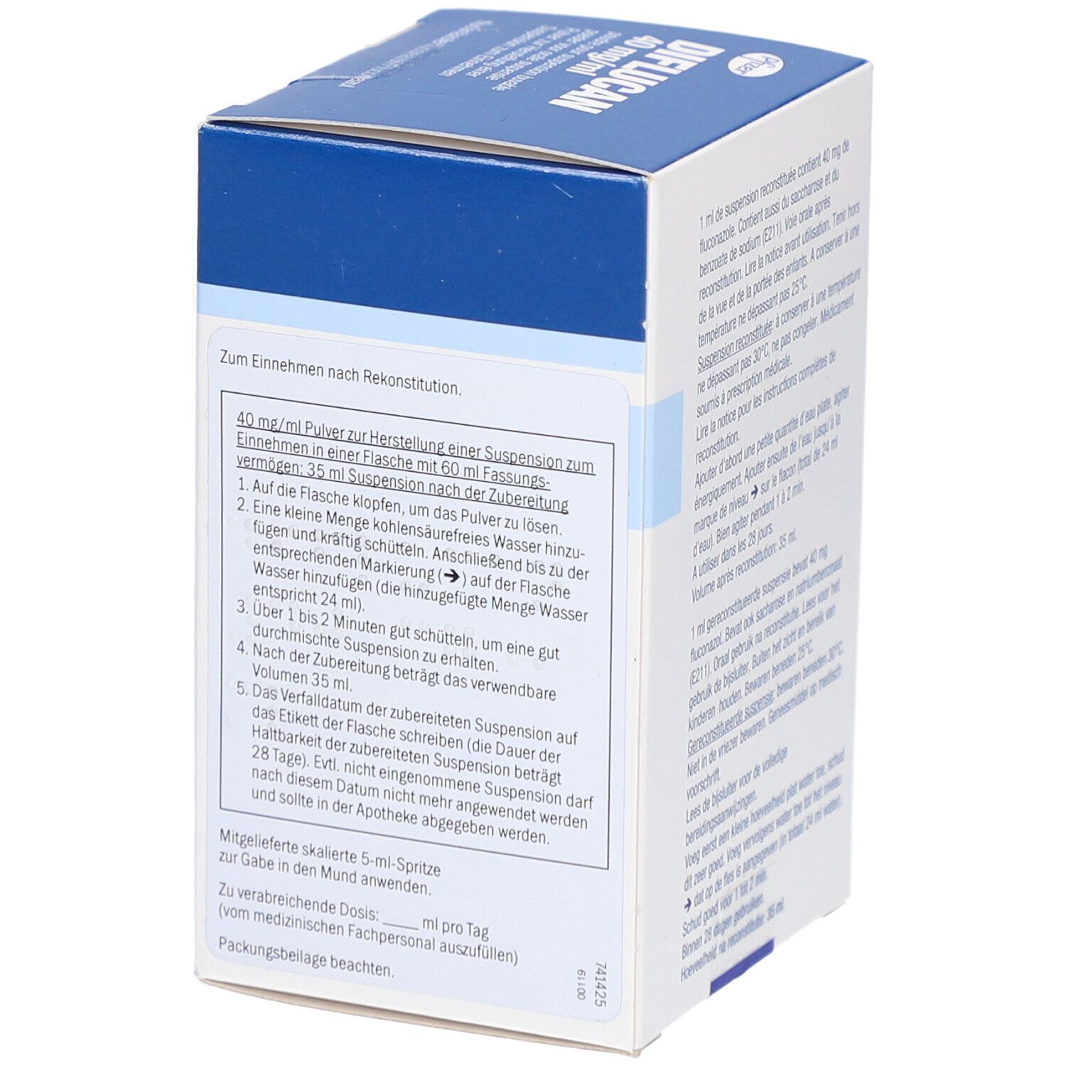 DIFLUCAN 40 mg/ml Pulver z.Herstell.e.Susp.z.Einn.