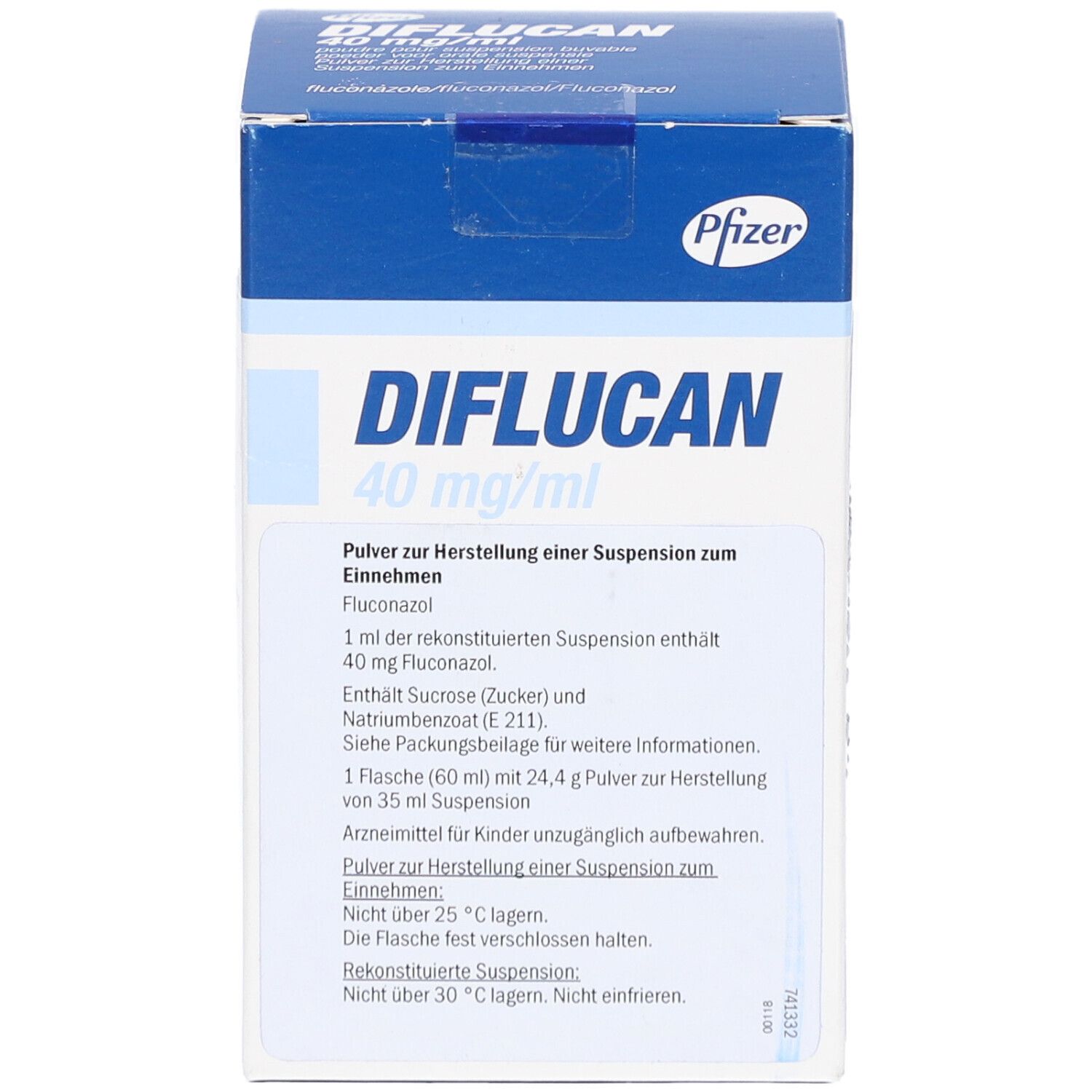 DIFLUCAN 40 mg/ml Pulver z.Herstell.e.Susp.z.Einn.