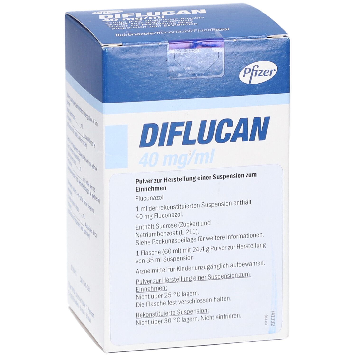 DIFLUCAN 40 mg/ml Pulver z.Herstell.e.Susp.z.Einn.