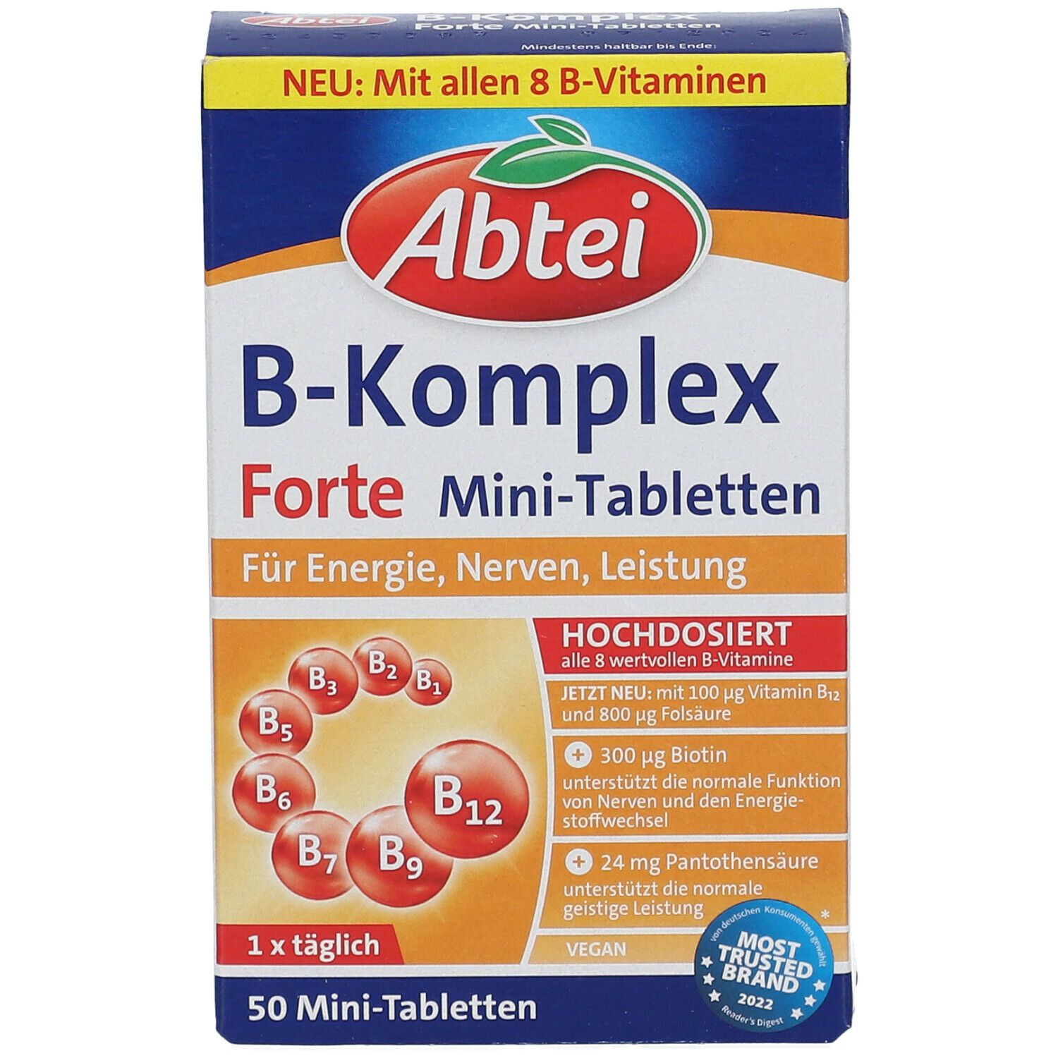 Abtei B-Komplex Forte Mini-Tabletten 50 St - Shop Apotheke