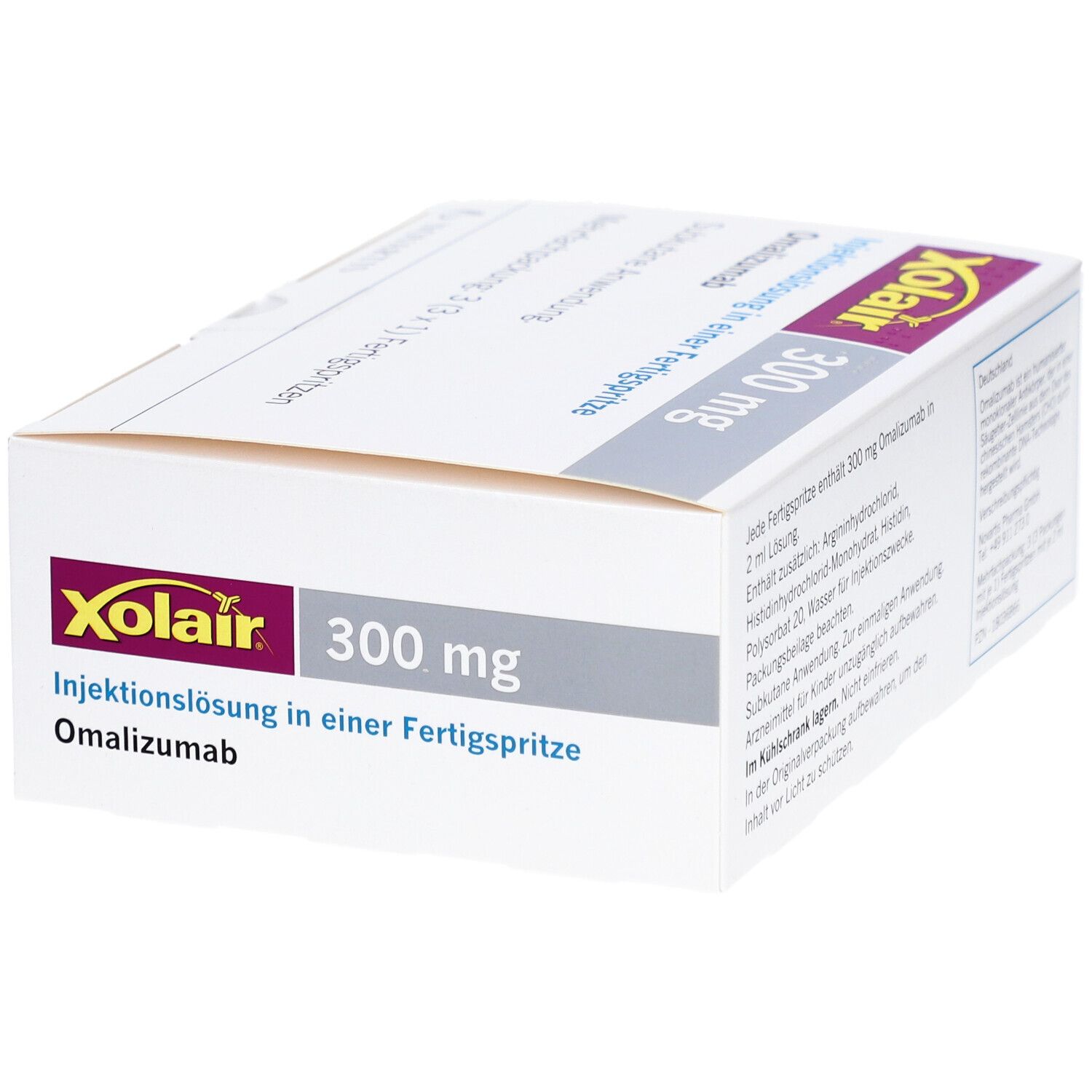 XOLAIR 300 mg Injektionslösung i.e.Fertigspritze 3x1 St mit dem E ...