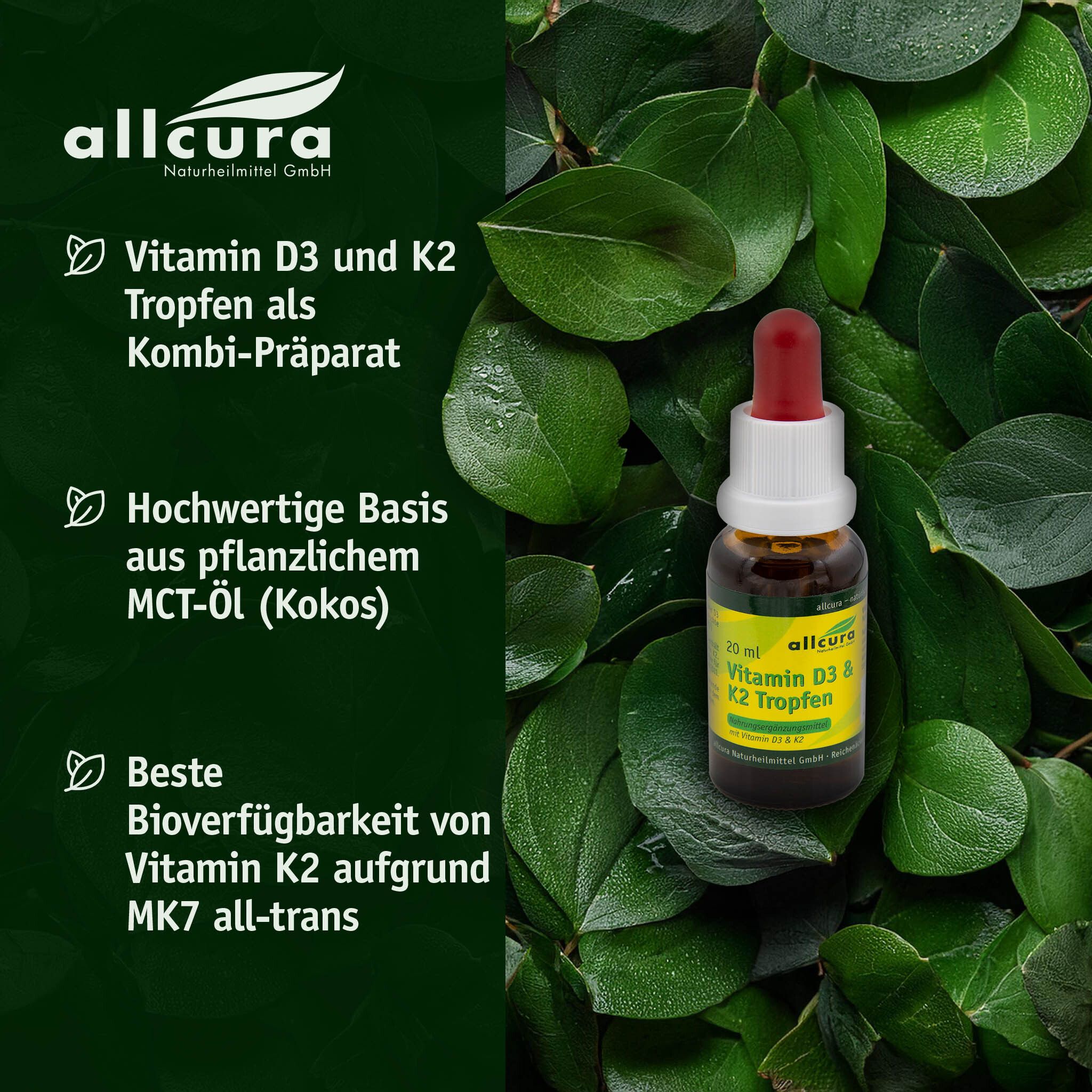 allcura Vitamin D3-K2 Tropfen