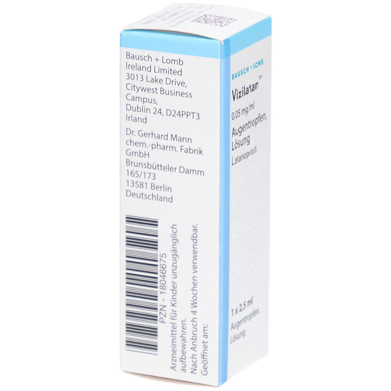 VIZILATAN 0,05 mg/ml Augentropfen unkonserviert