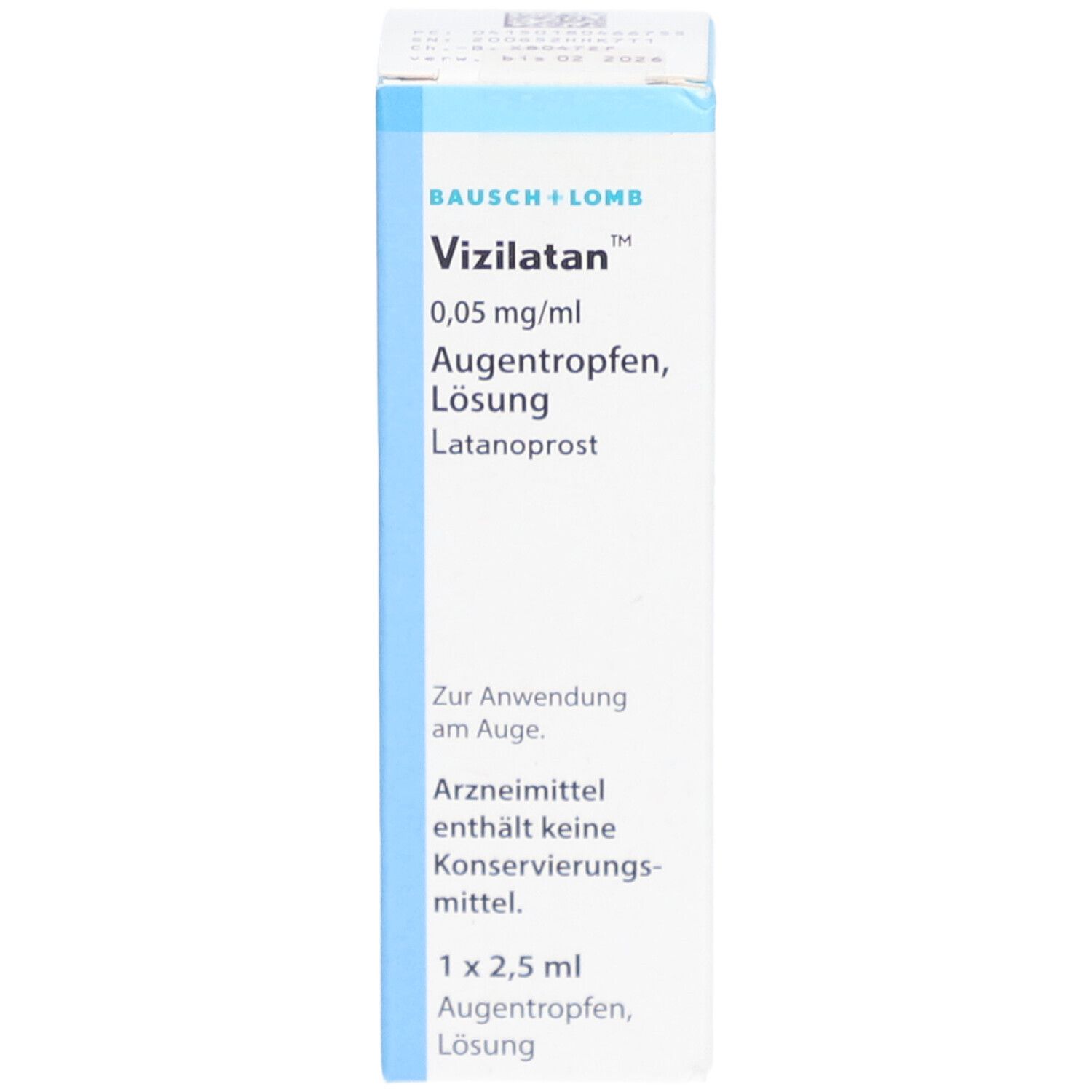VIZILATAN 0,05 mg/ml Augentropfen unkonserviert