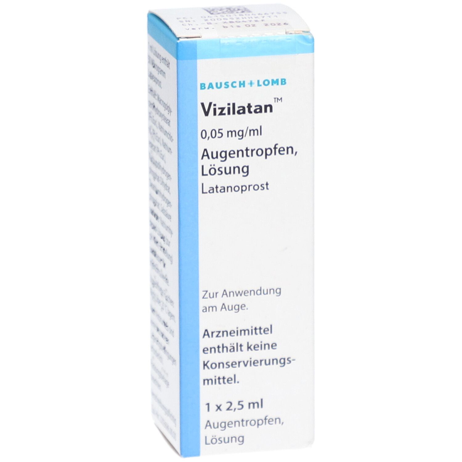 VIZILATAN 0,05 mg/ml Augentropfen unkonserviert