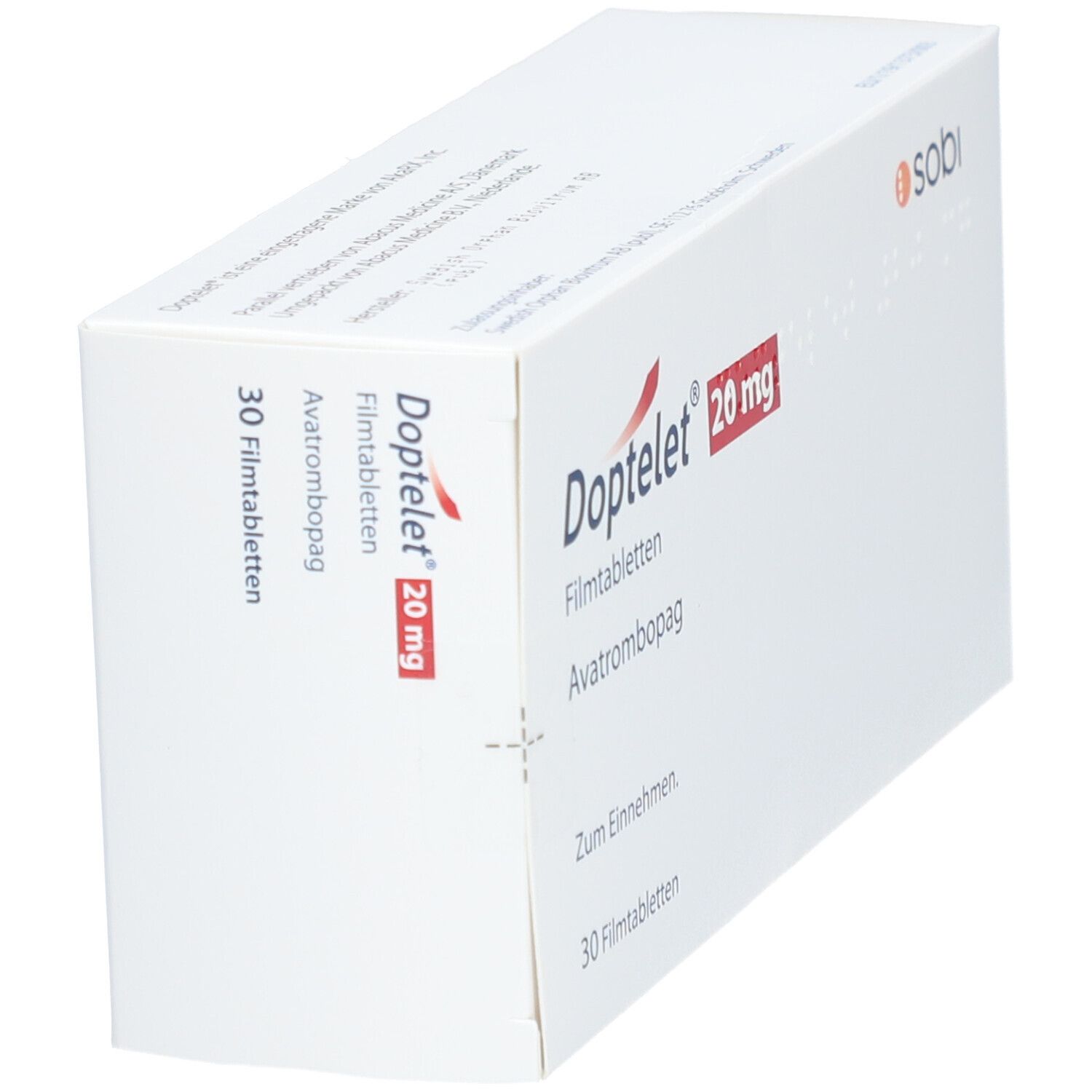 Doptelet 20 mg Filmtabletten 30 St