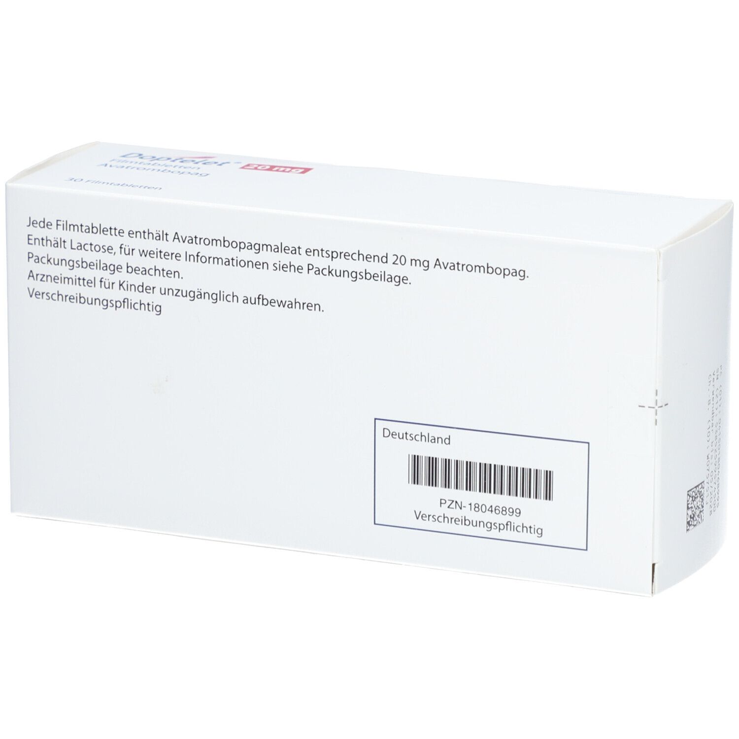 DOPTELET 20 mg Filmtabletten